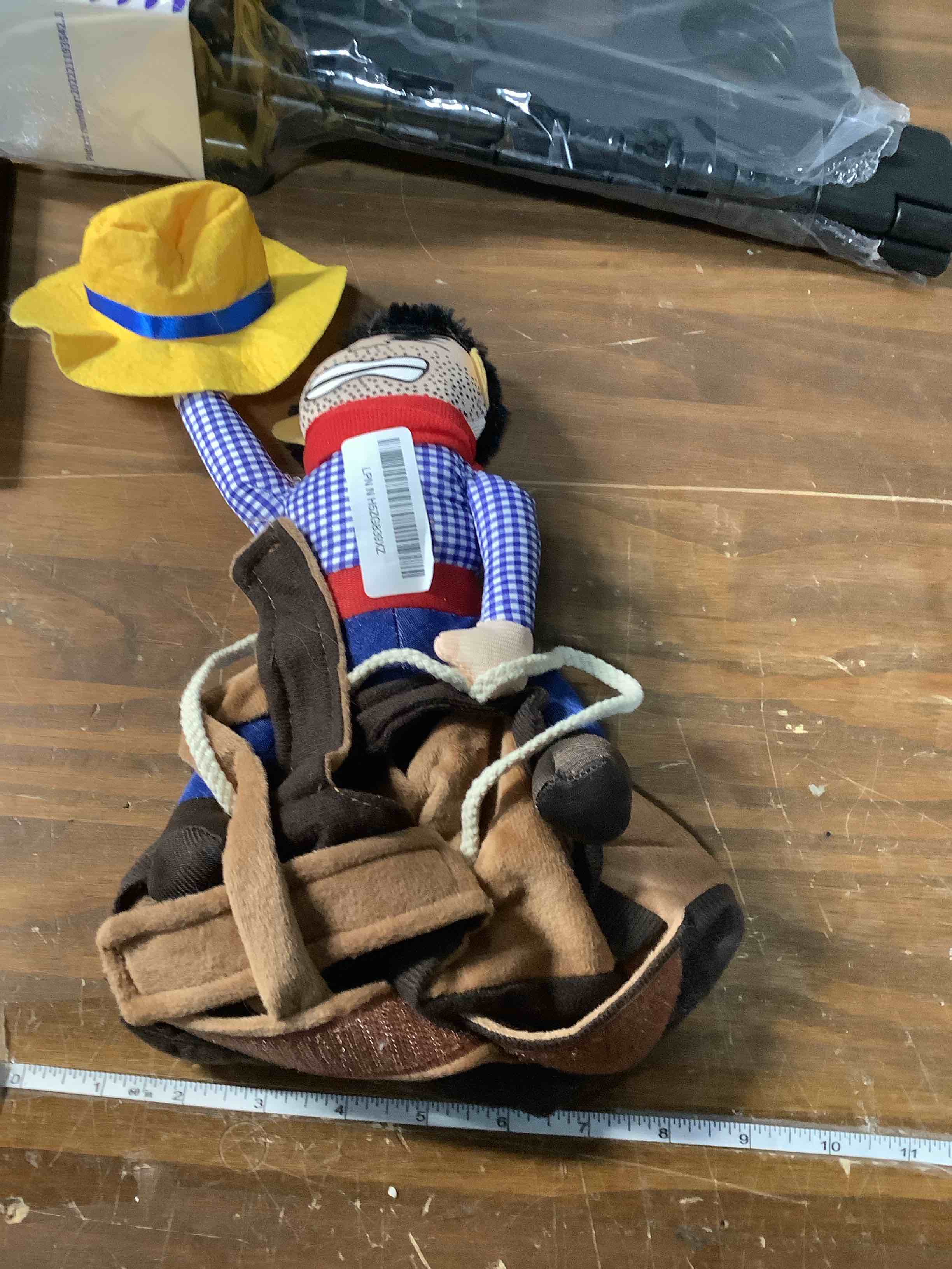Condition photo showing Good Condition for T2Y Cowboy Rider Dog Costume - Halloween Dog Costumes for Small Dogs and Cat, Dogs Clothes Knight Style with Doll and Hat for Halloween Day, Suitable for Yorkie, Chihuahua, Schnauzer?S? Cowboy Small