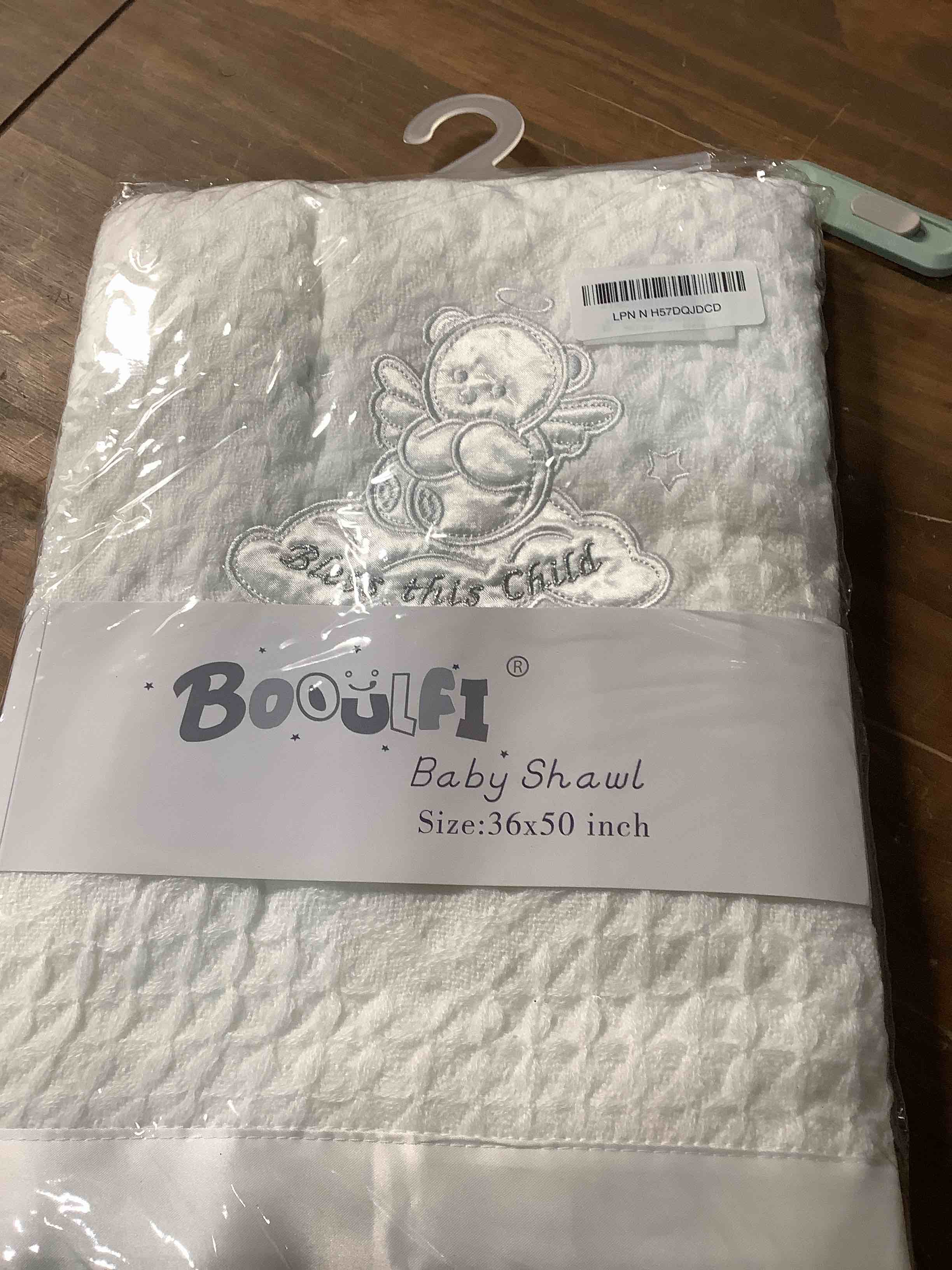 Condition photo showing New/Like New for Booulfi Baby Blanket Newborn Boys Girls Satin Trim White Baby Blankets Baptism Christening Baby Shawl Neutral Baby Boy Girl Receiving Blankets .Size 36x50” #474-white 36"x50"