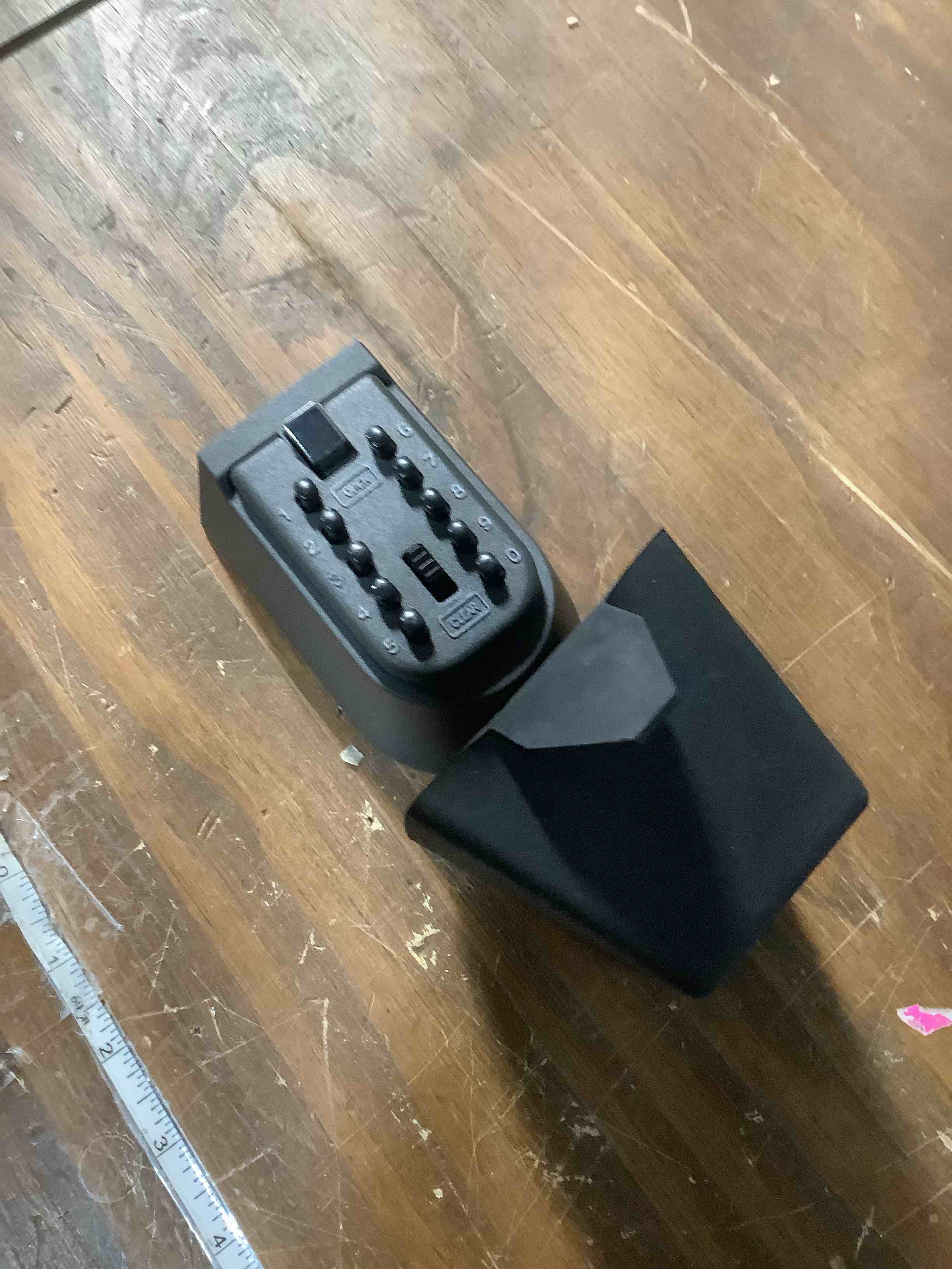 Condition photo showing Good Condition for Key Lock Box for Outside Wall Mount, Waterproof Spare Key Storage Box, 10-digits Combination Lockbox Push Button Key Keeper Box for Home Indoor & Outdoor Realtors Landlord Property Management