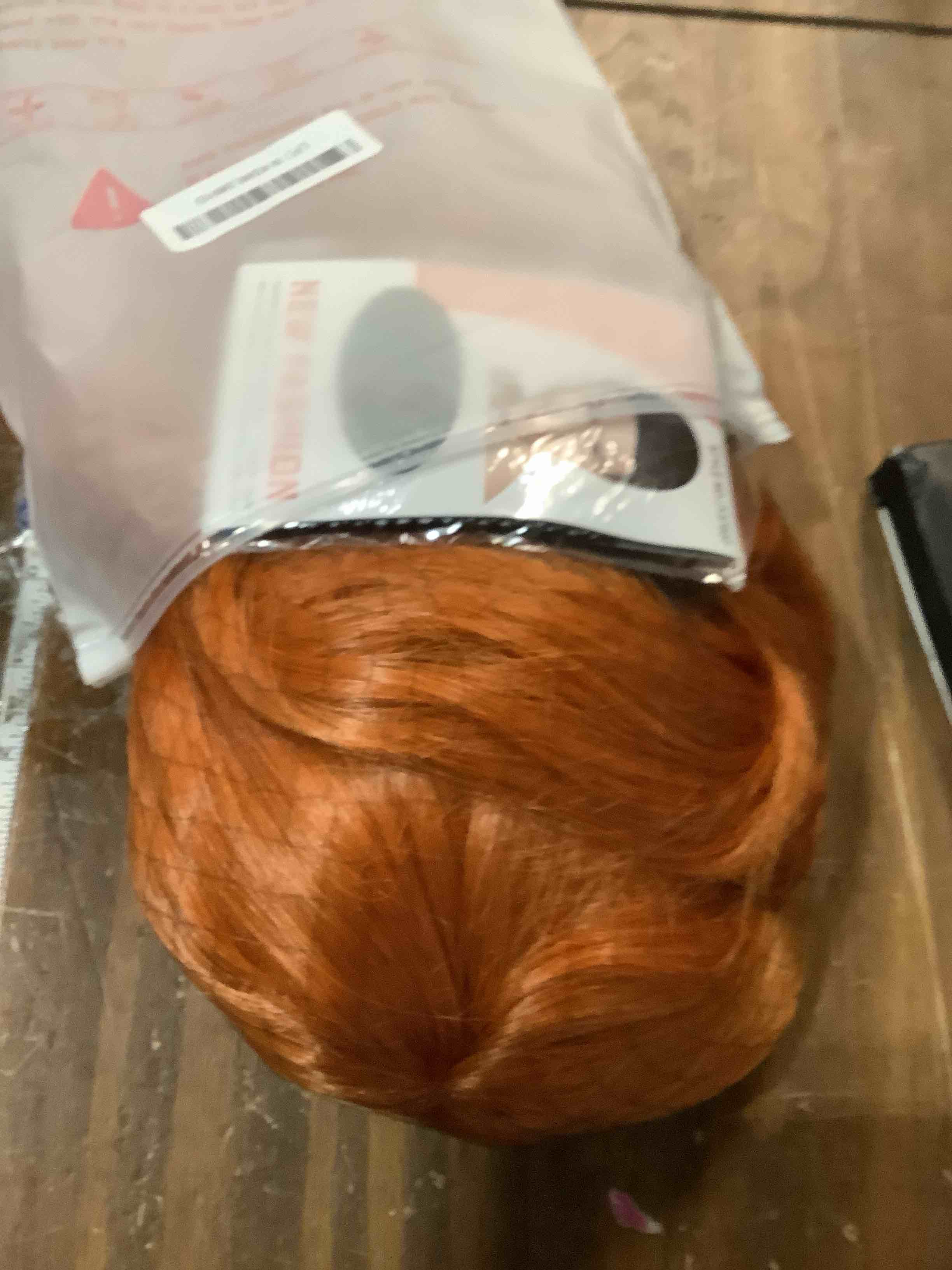 Condition photo showing Good Condition for morvally 23" Long Wig Big Wavy Heat Resistant Synthetic Straight Hair with Bangs for Cosplay Costume Halloween Party (2735# Ginger Orange) 2735#Orange