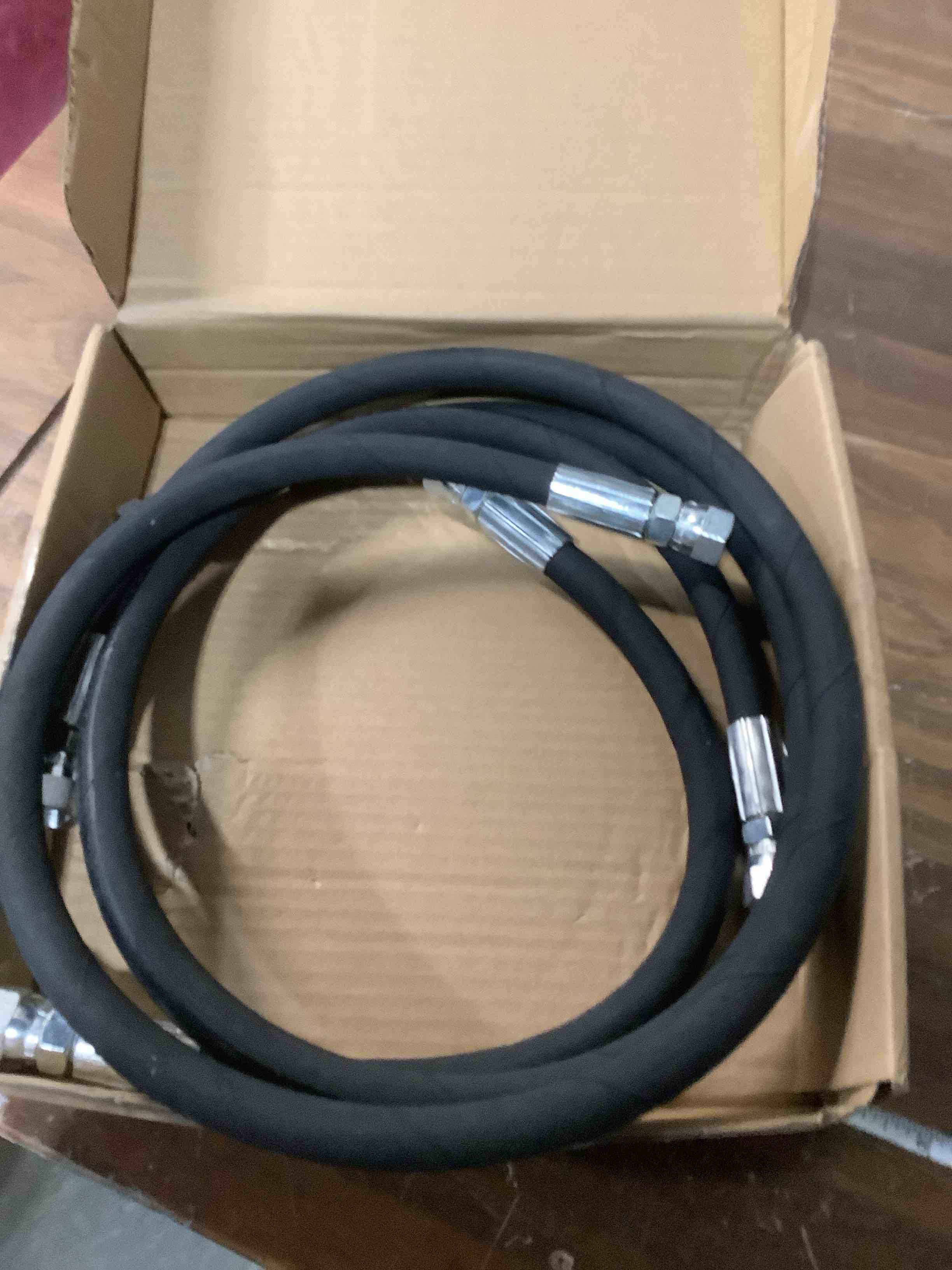 Condition photo showing Good Condition for Heavy Duty Snow Plow Hose Set Kit - 1/4"x42" & 1/4"x16" Hydraulic Lines Fit for Western 56616 56617 Fit for Fisher 56591 56592