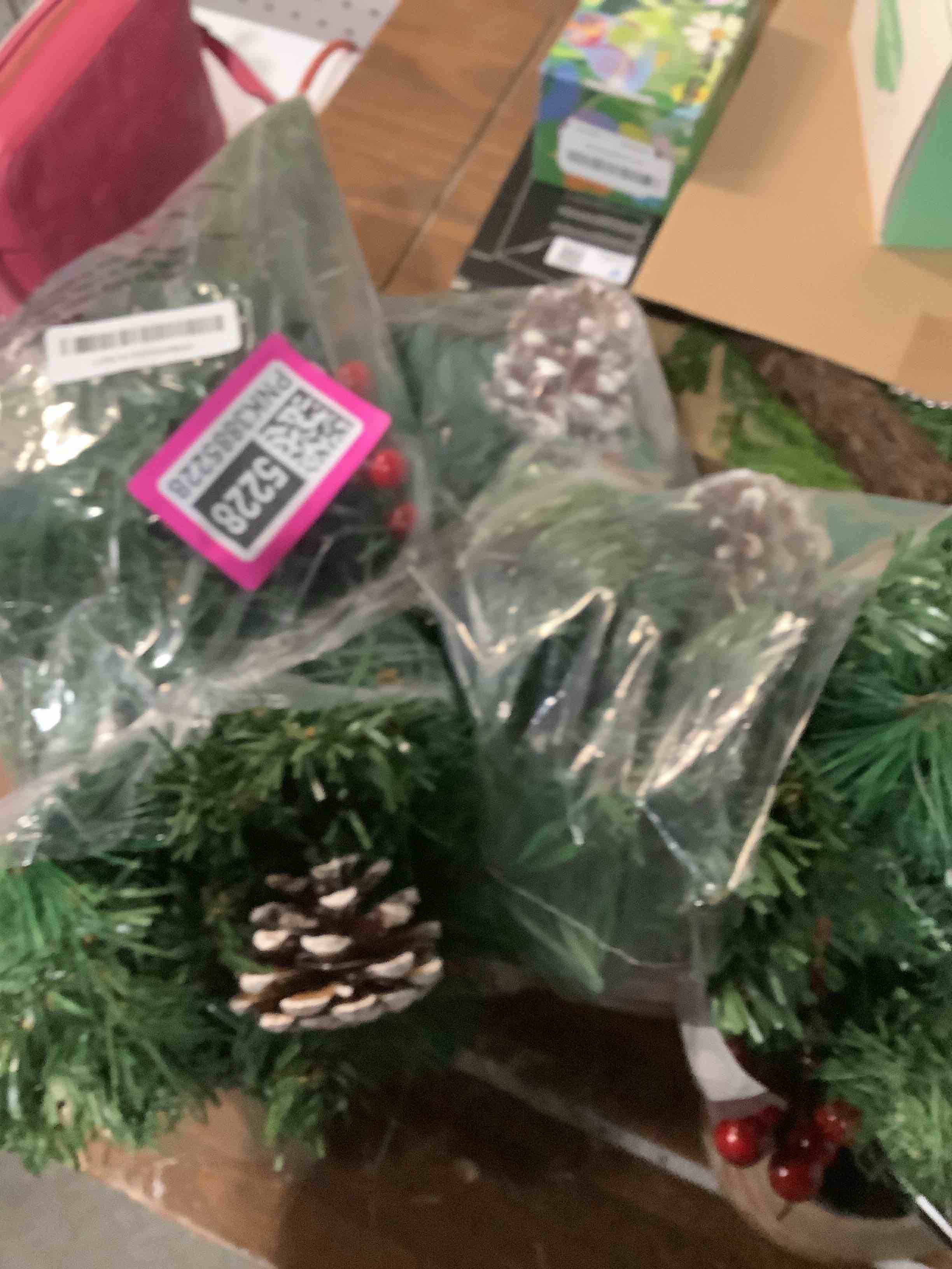 Condition photo showing Good Condition for 2 Pack Pre-lit Christmas Tree with Remote, Battery Operated with Timer, Smart Multi-Color & Warm White Lights, Music Sync, Artificial Christmas Tree for Outdoor Porch, Urn Filler, Xmas Decor Green