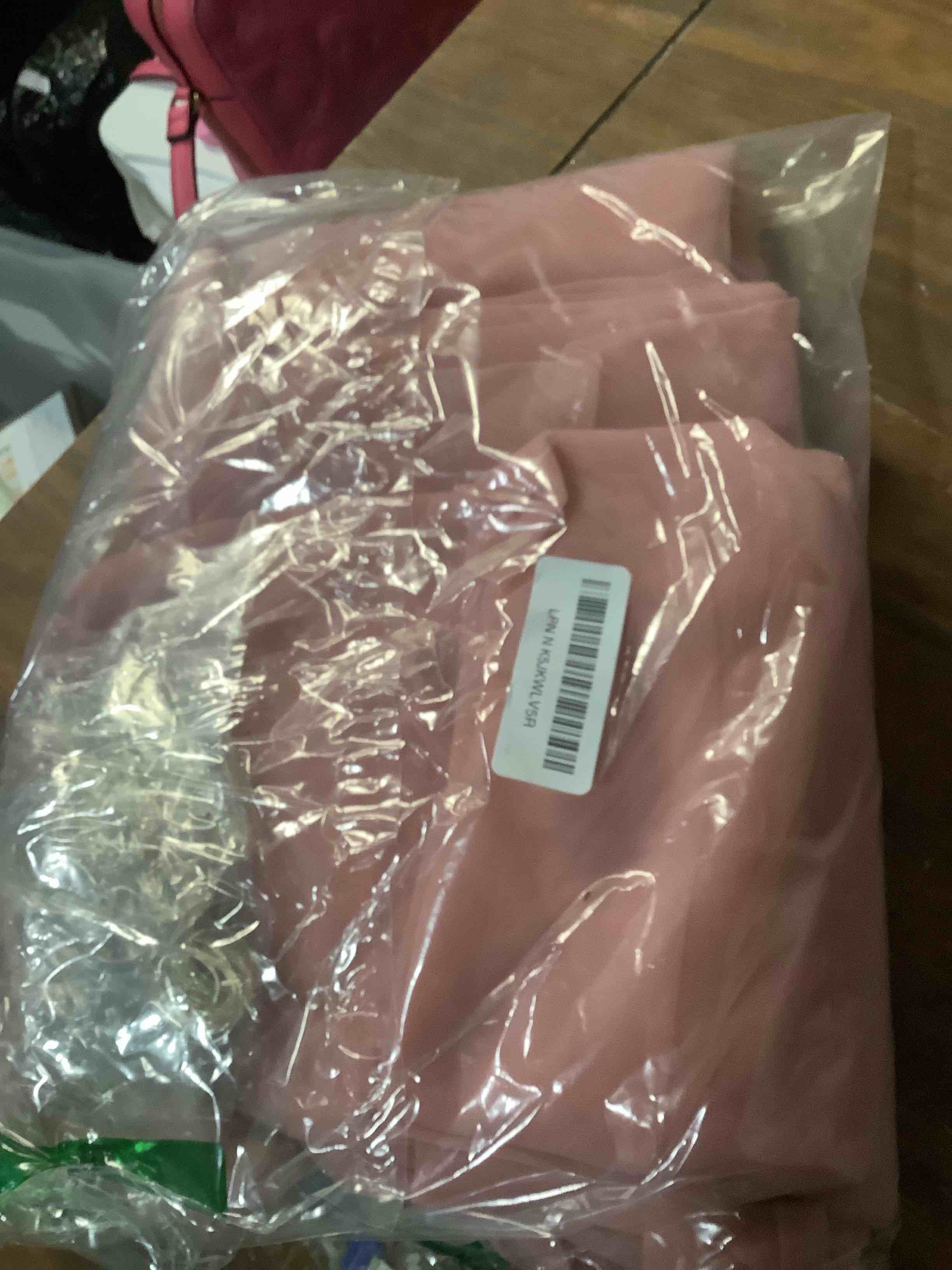 Condition photo showing Good Condition for 10x10ft Dusty Rose Tulle Backdrop Curtain with Lights String for Parites, Sheer Backdrop Curtains for Wedding Baby Shower Birthday Party Photo Shoot Decorations Dusty Rose 10ft x 10ft(2 Panels 5*10ft)