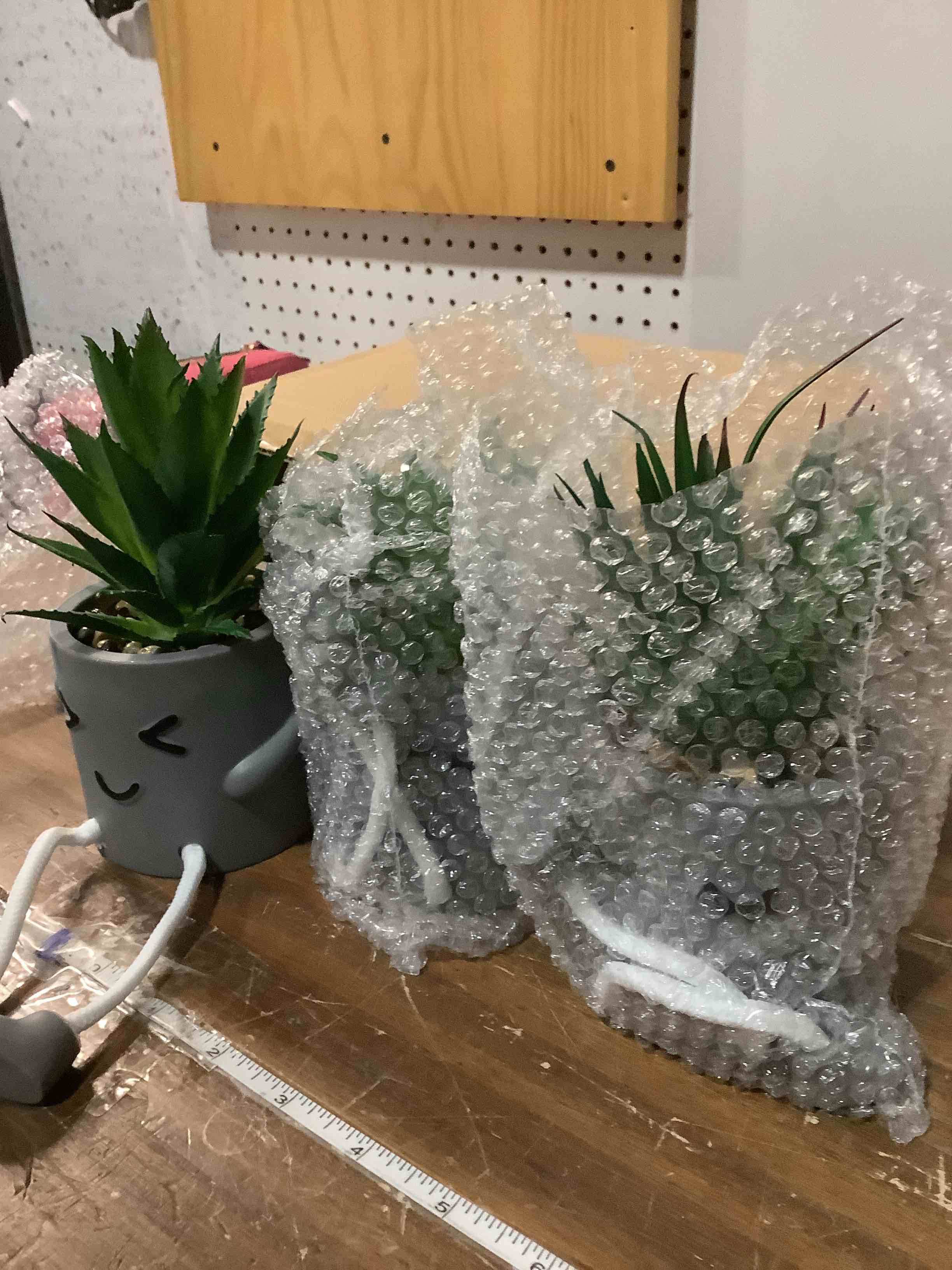 Condition photo showing Good Condition for OLEEK fake Succlent plants artificial - faux succulents in pots - fake plant room decor - funny desk decorations for women office - cute office decorations for work office plants for desk plant cactus