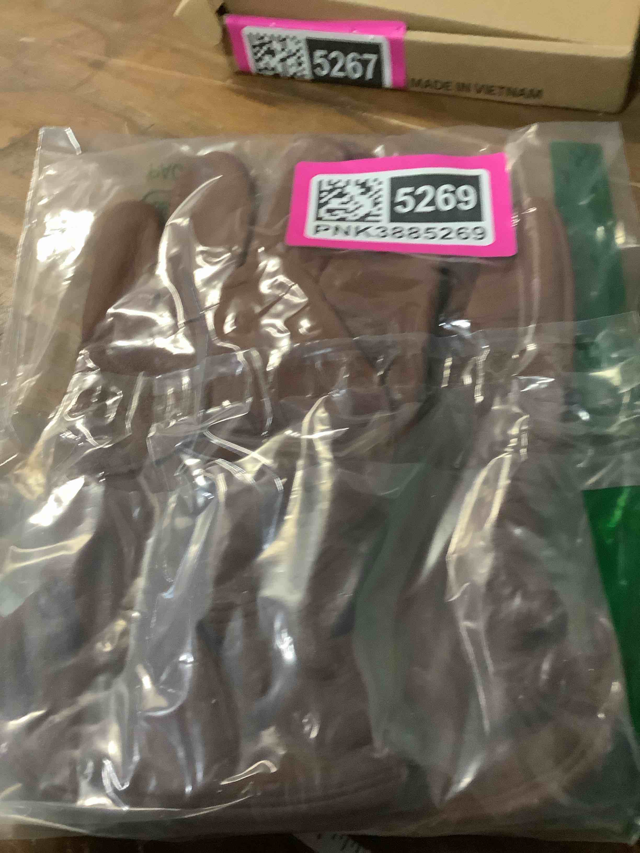 Condition photo showing Good Condition for NBLEAGLO Retro Brown Cowhide Leather Work Gloves for Construction, Yardwork, Gardening with Reinforced Palm for Men & Women