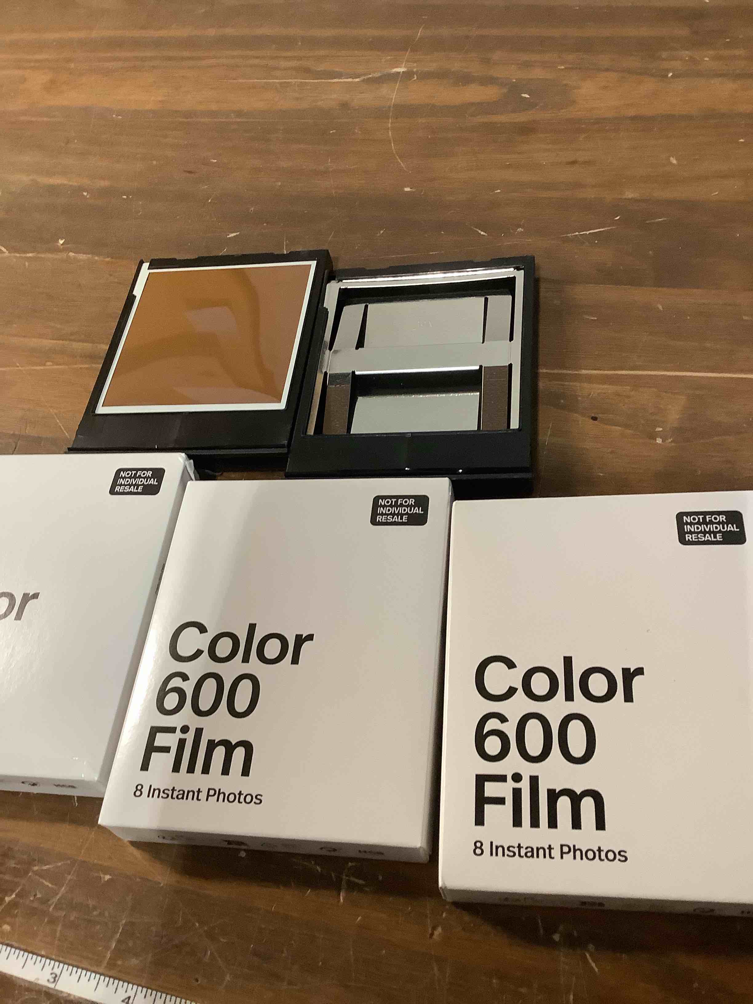 Condition photo showing As Is for Polaroid Color Film for 600 x40 Pack, 40 Photos (6013) 40 Photos White Frame