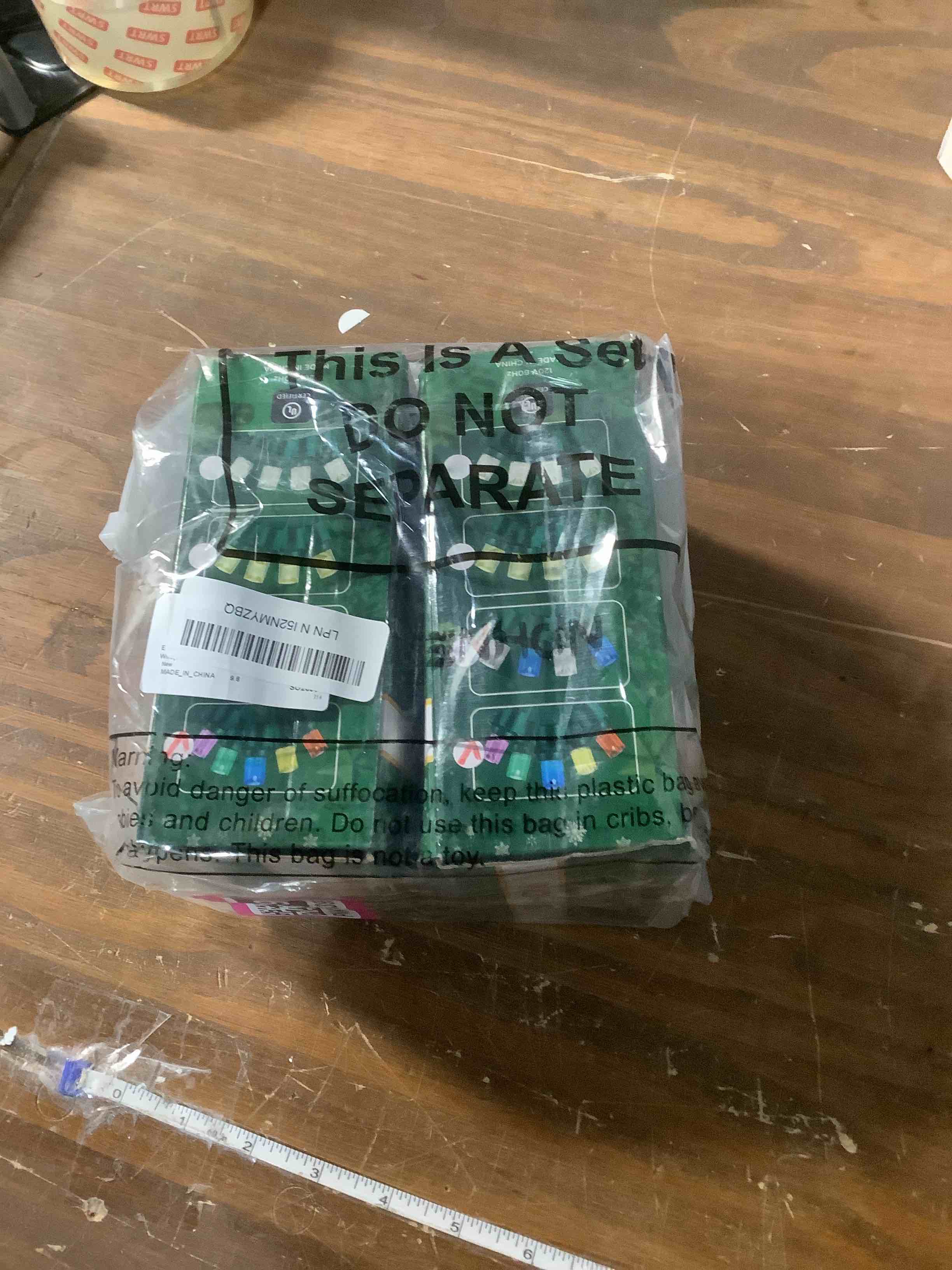 Condition photo showing Good Condition for Enhon Slow Twinkling Christmas Light, 100 Lights 35 Ft Twinkle Pulsing Christmas, 5mm LED Wide Angle Soft Random Shimmering Set with Green Wire(Multicolor,2 Pack) 2 Multicolor