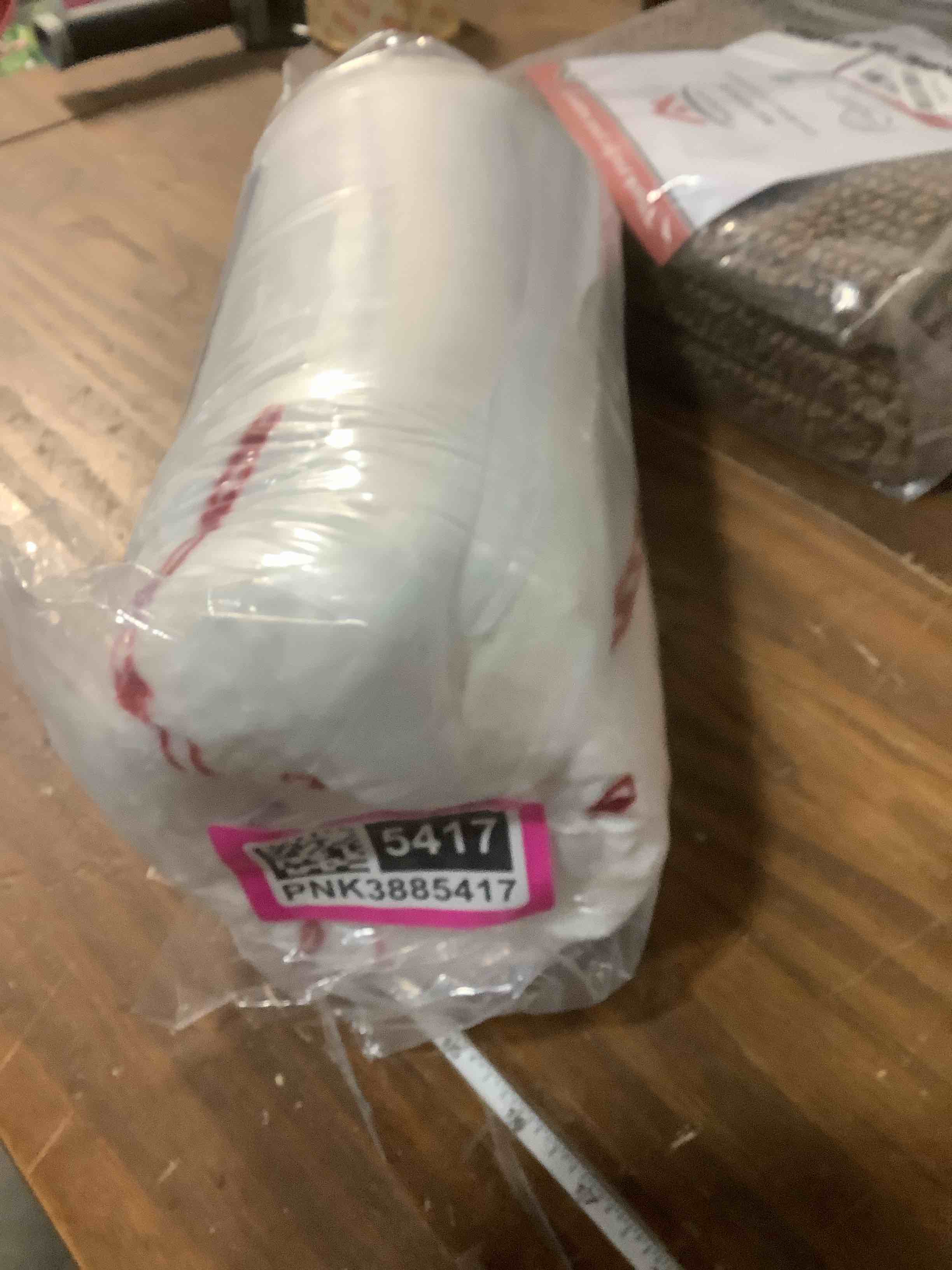 Condition photo showing Good Condition for Christmas Sherpa Blanket Throw Size - Reversible Sherpa Fleece Blanket - Super Soft Double Sided Throw for Bed, Sofa, Couch - Thick, Warm, Soft & Plush - Cozy Xmas Winter Bedding - Candy Cane, 50x60 04 - Candy Cane Throw (50" x 60")