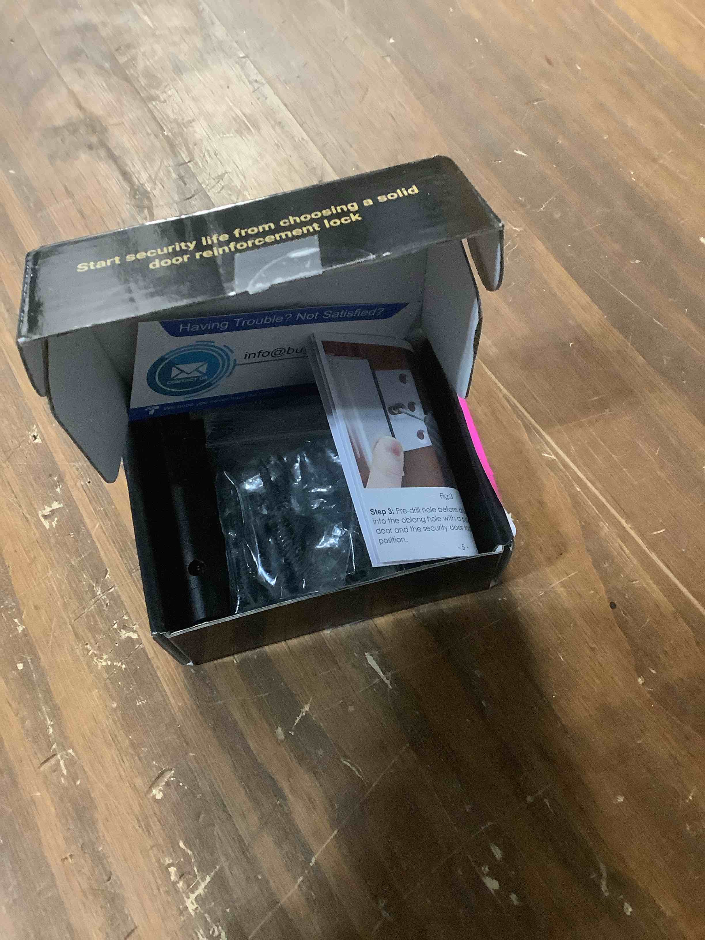 Condition photo showing Good Condition for Home Security Door Lock Door Reinforcement Lock Door Locks for Kids Safety Flip Door Lock Latch Childproof Night Lock Door Security Front Door Child Safety Lock High Security Locks for Doors Inside 2 Black