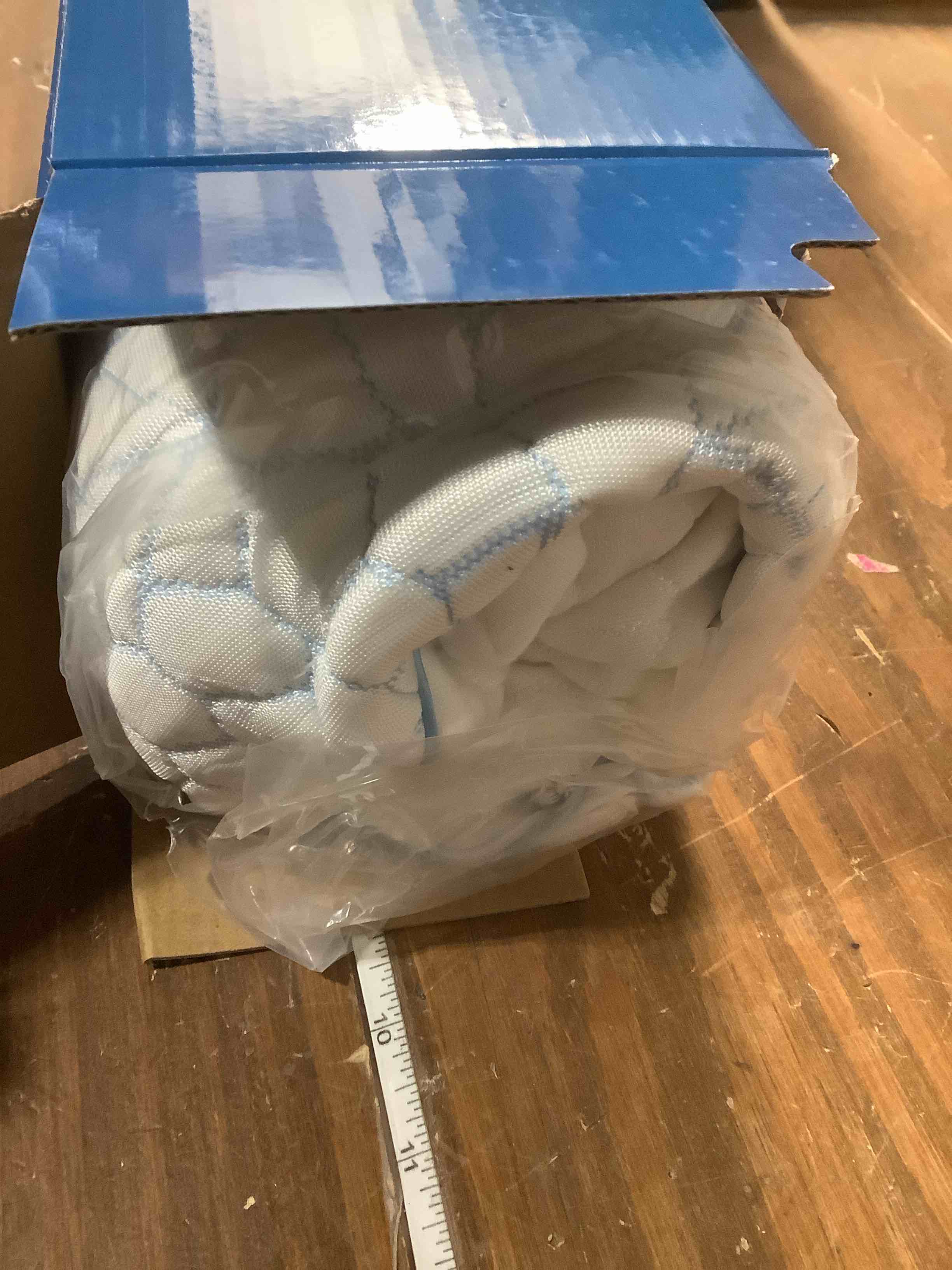 Condition photo showing Good Condition for Ultra Thin Flat Pillows for Sleeping,Cooling Slim Memory Foam Pillow 2.25 inch Height Ultra Thin Pillow,Low Profile Sleeper Pillows for Stomach Back Sleeper for Neck and Back Support Ultra Slim (2.25-Inch Height) Blue