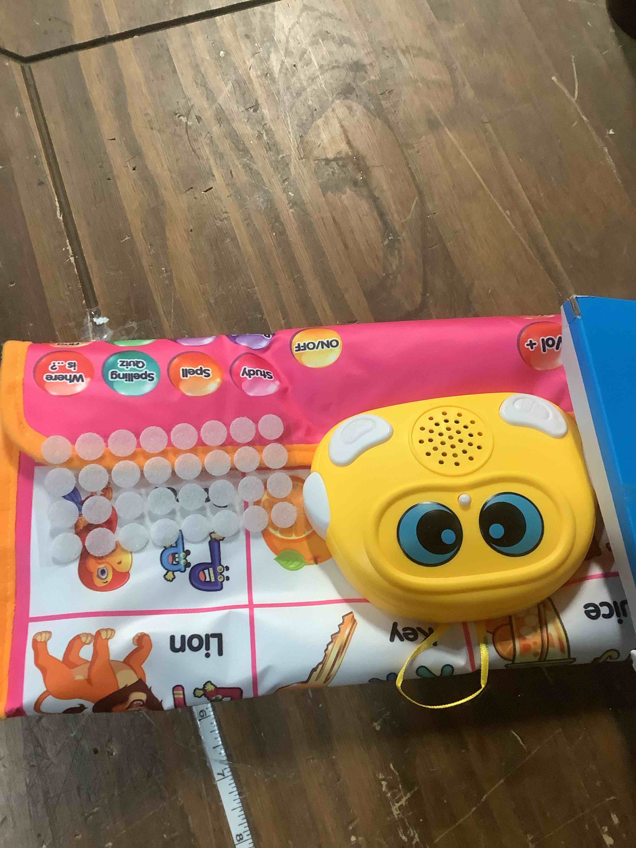 Condition photo showing Good Condition for Interactive Alphabet Wall Chart, Talking ABC, 123s, Music Poster, Kids Learning Toys for Toddlers 1-3, Electronic Educational Toddler Toy, Educational Gift for Age 1 2 3 4 5 Year Old Girls Boys - Pink Alphabet-Pink