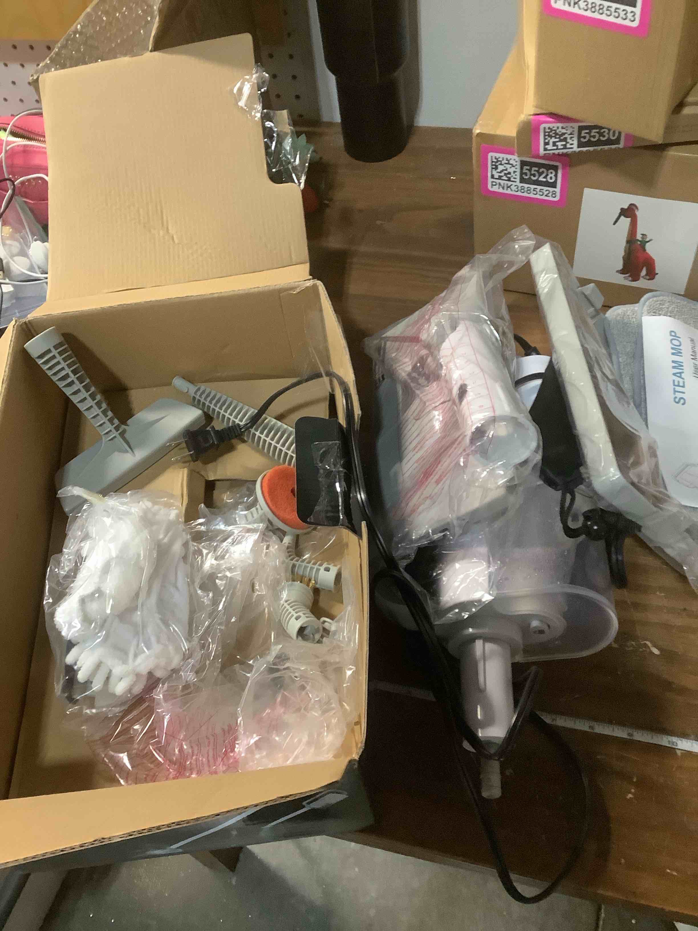 Condition photo showing Good Condition for LABIGO 10-in-1 Steam Mop with Detachable Handheld Steamer, 350ml Tank, 10s Heat-Up, 248°F Steam Cleaner, 2-Level Control and Swivel Head for Floors, Carpets, Tiles, BBQ grill and Multi-Surface Clean White