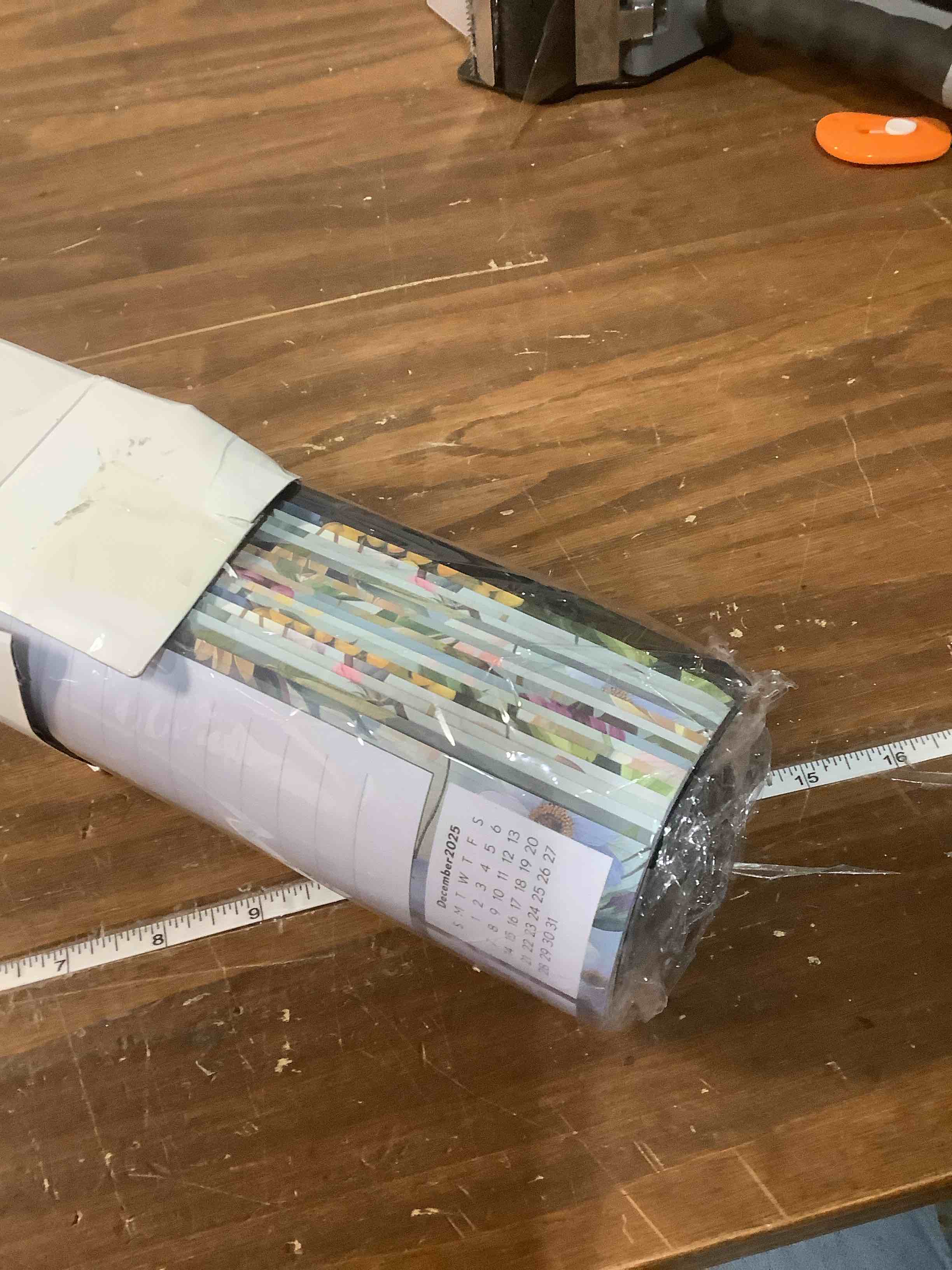 Condition photo showing Good Condition for Gannyfer Desk Calendar 2026, Large Desk Calendar 2025-2026 22"x17", 18 Months 2026 Calendar with Plastic Cover, Calendar 2026 for Planning and Organization at Home, School, or Office-State Floral (6 Stickers)