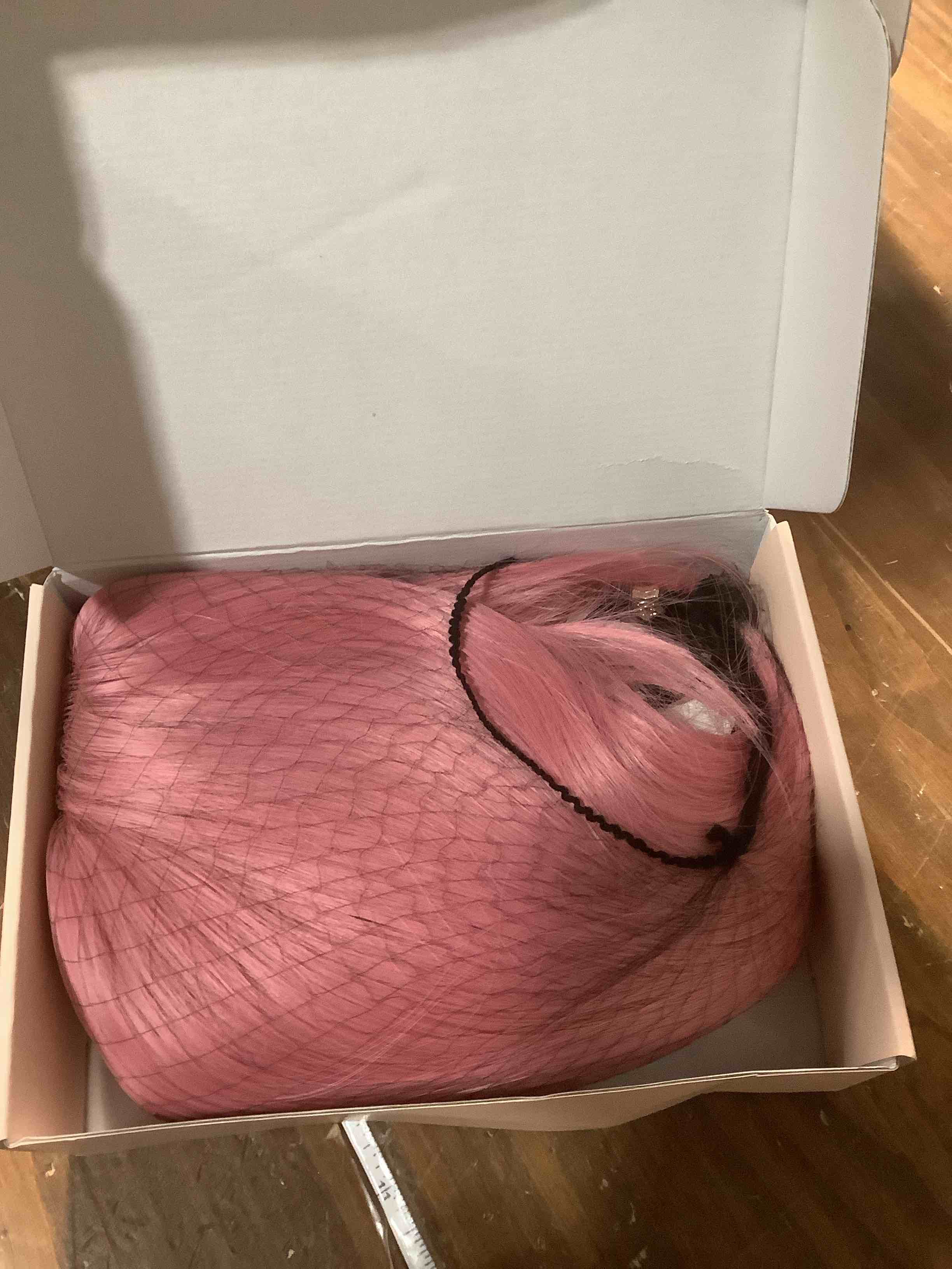 Condition photo showing Good Condition for REECHO 11" Short Bob Wig with bangs Cosplay Synthetic Hair for White Black Women Color: Princess Pink