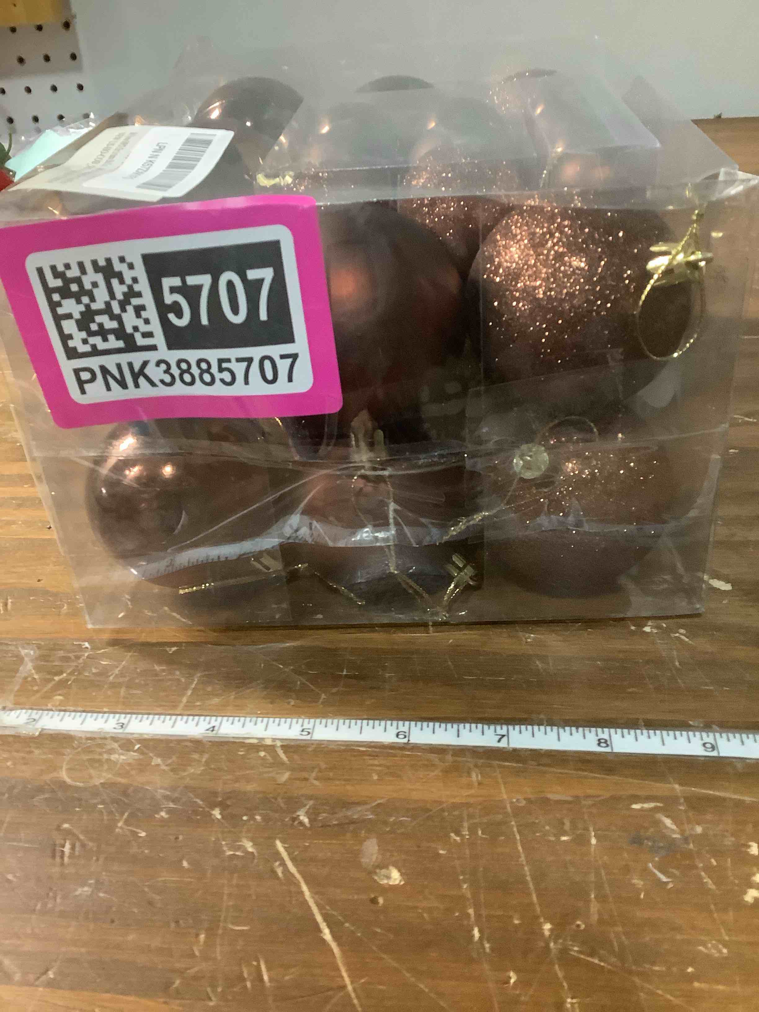 Condition photo showing Good Condition for 50pcs Christmas Ball Ornaments Brown Shatterproof Christmas Tree Ball Decorations Xmas Tree Large Xmas Ornaments Balls with Hanging Loop for Xmas Wedding Holiday Party Wreath Home Decor