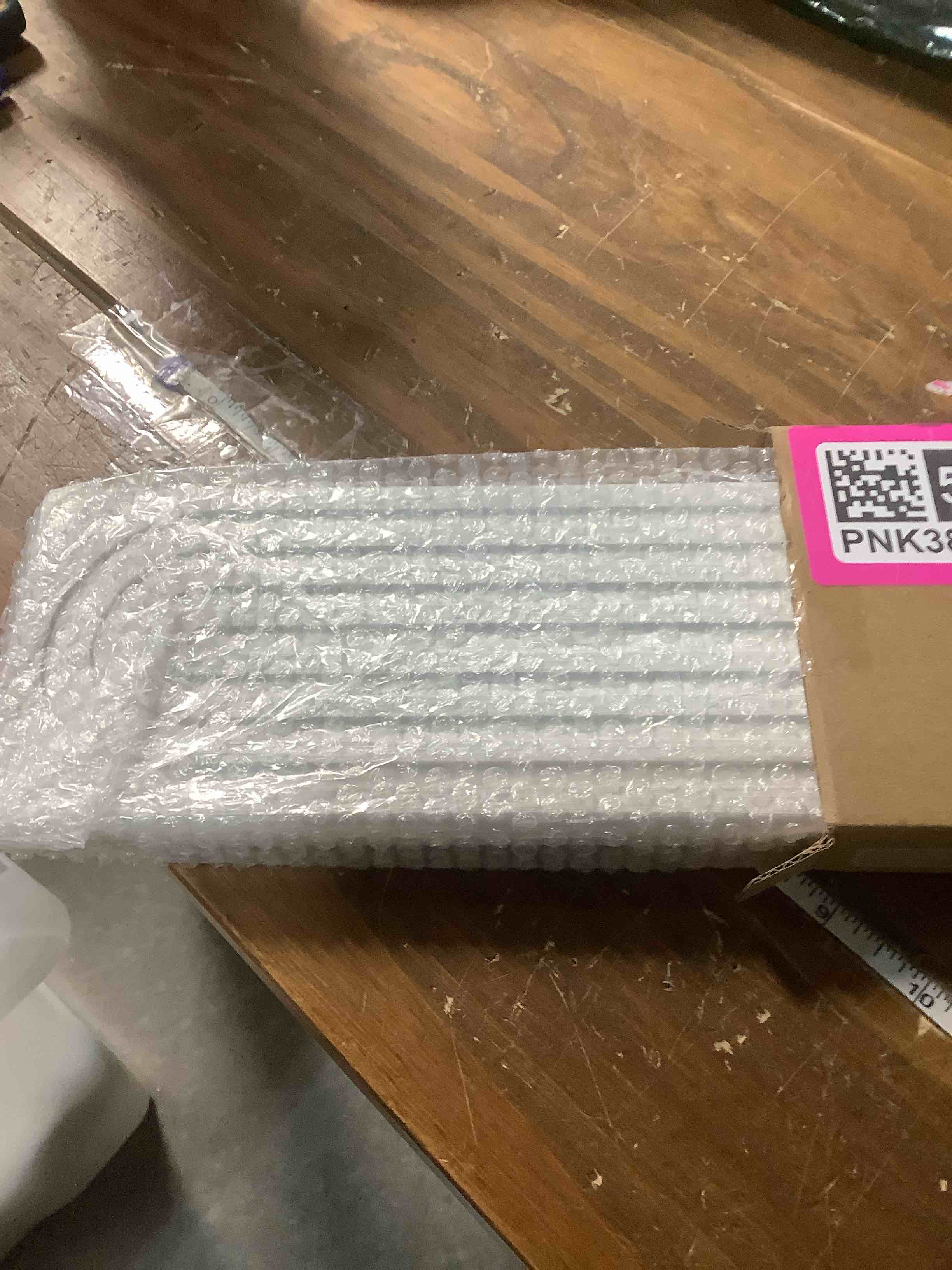 Condition photo showing Good Condition for 30 Inch Faucet Mat for Kitchen Sink - Instant Dry Sink Protector for Countertop, Extra-Long Diatomaceous Earth Stone Sink Tray Around Faucet for Kitchen Bathroom RVs (Light Grey, 30" x 3.9") Light Grey 30" x 3.9"