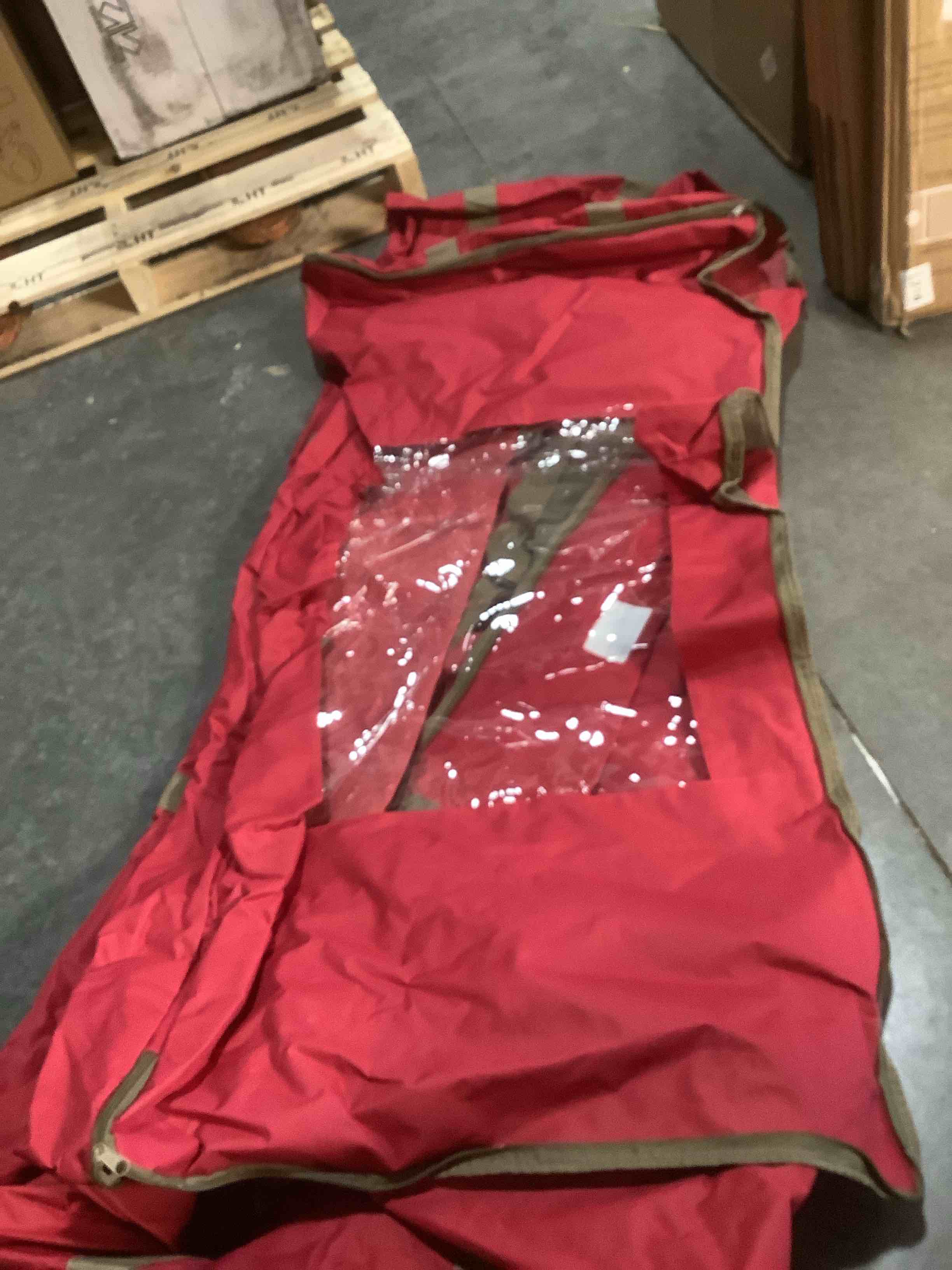 Condition photo showing Good Condition for ProPik Rolling Christmas Tree Storage Bag, Fits Up to 9 ft. Xmas Tree, 28"x 16"x 60", Extra Large Heavy Duty Storage Container with Wheels and Handles, 600D Oxford (Red)