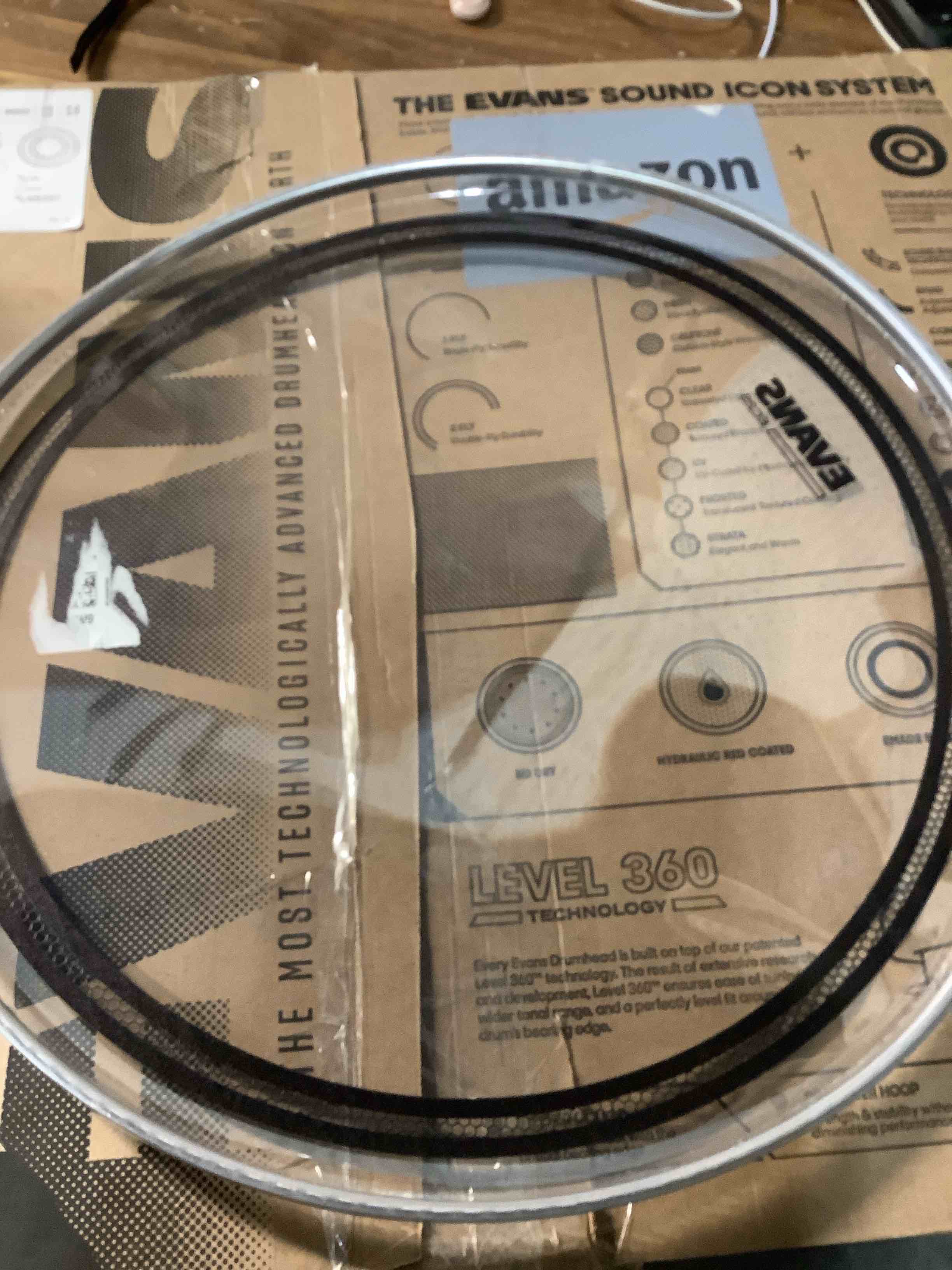 Condition photo showing Good Condition for Evans Drum Heads - EC2S Clear Tom Drumhead, 18 Inch