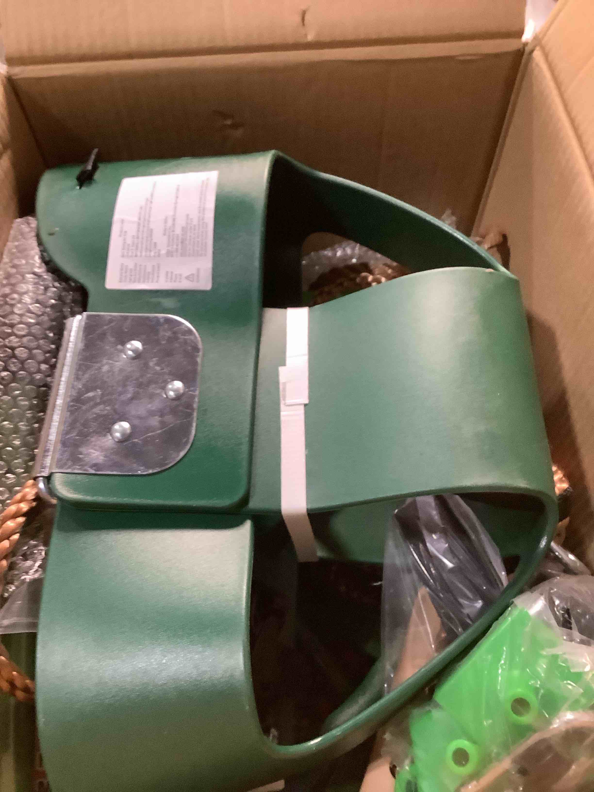 Condition photo showing Good Condition for Doorway Swing for Kids & Door Pull Up Bar for Adults - Indoor Kid Swing with 4pcs Accessories - Multi-Function Doorway Gym for Family Fitness & Play (Dark green)