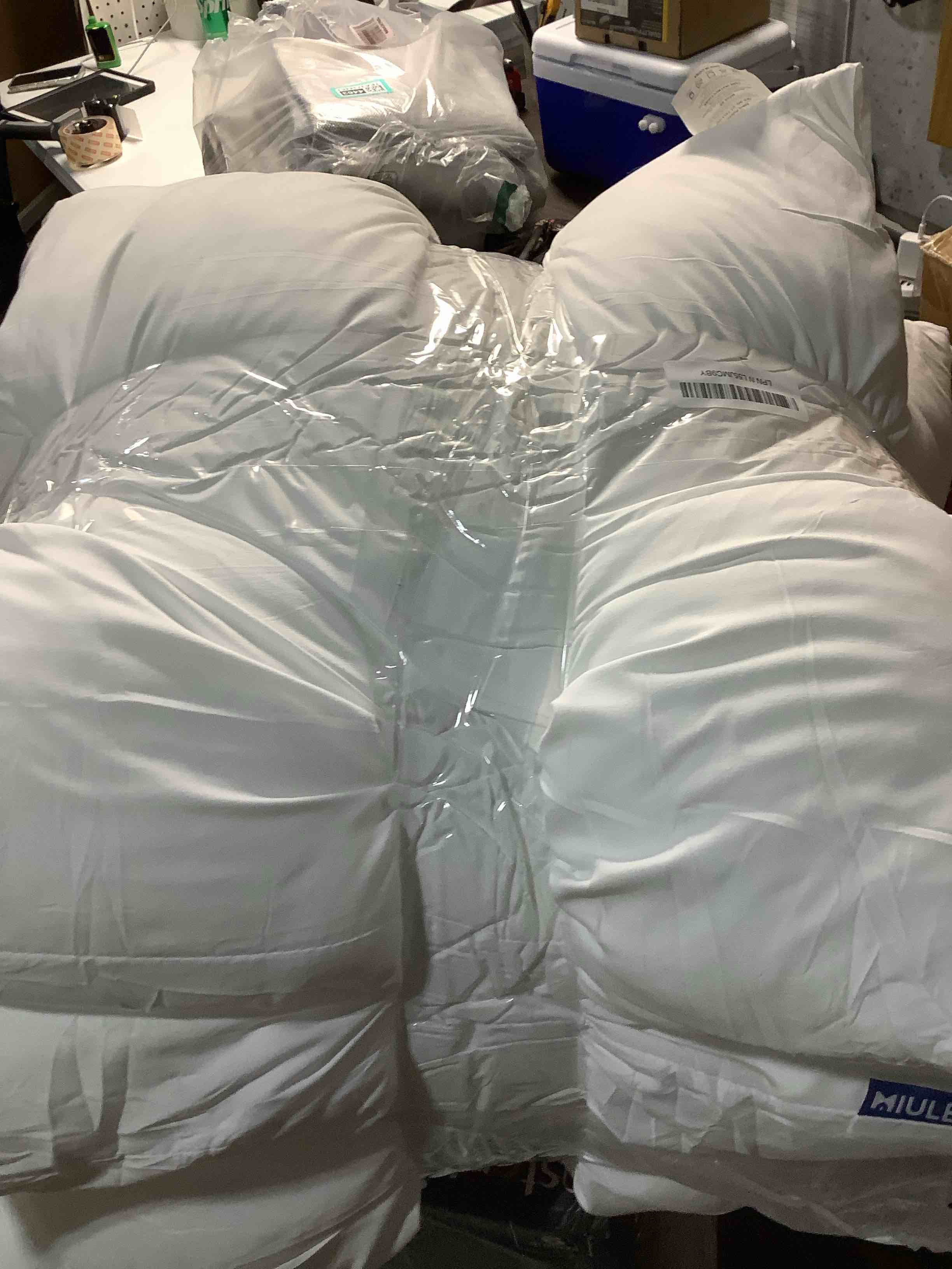Condition photo showing Good Condition for MIULEE Throw Pillows Inserts, Pack of 4 22x22 Inch 100% Virgin Fiber Filling Bed Couch Pillows