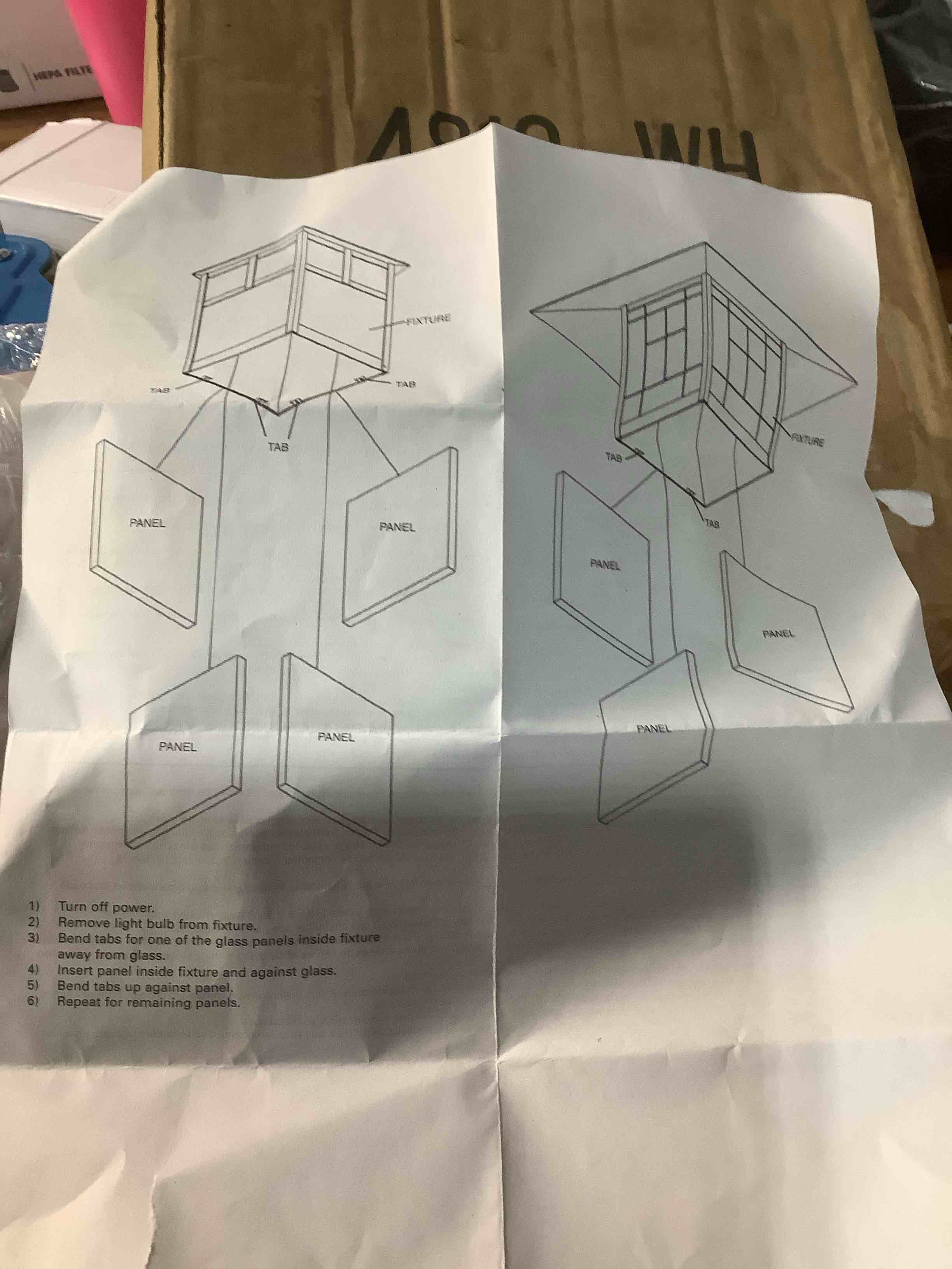 Condition photo showing Good Condition for Kichler 4813WH, Dark Sky Accessory Panel Insert Set, White