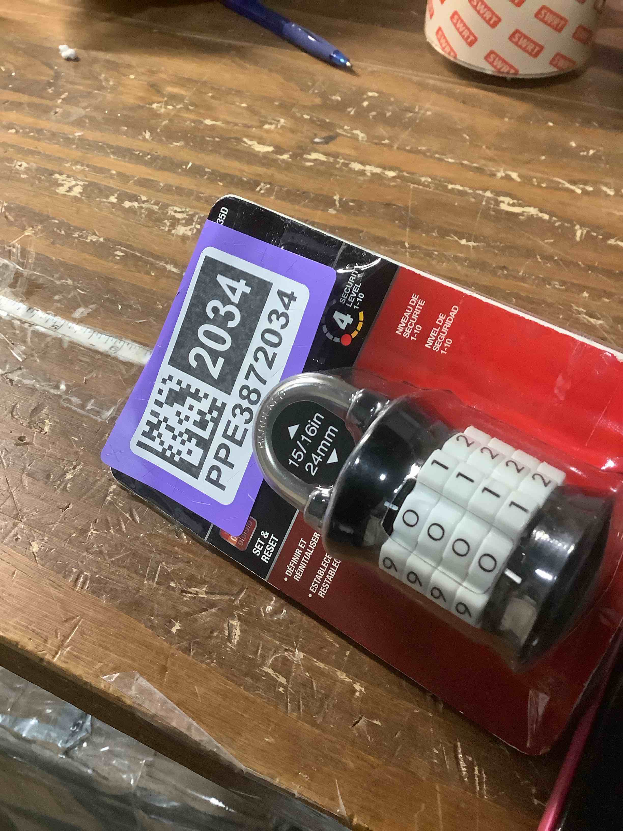 Condition photo showing New/Like New for 2 PACK Master Lock 1535D Locker Lock Set Your Own Combination Padlock, 1 Pack, Colors May Vary