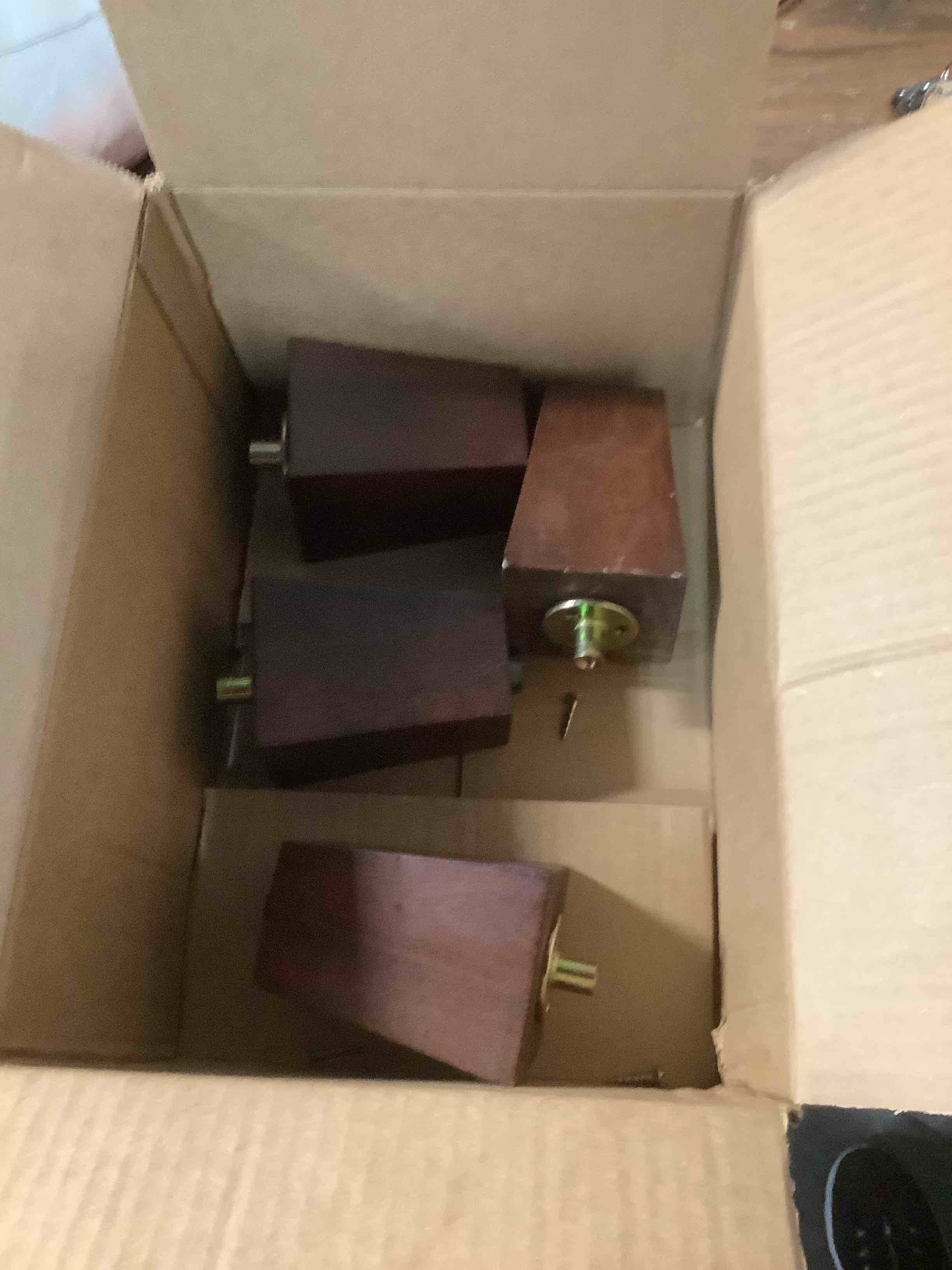 Condition photo showing As Is for Solid Wooden Furniture Legs 4 Inch, Natural Wood Mid Century Brown Square Legs Furniture Replacements Feet for Couch Legs, Sofa Legs, Cabinet Legs, Bench Legs, Bed Legs, Set of 4