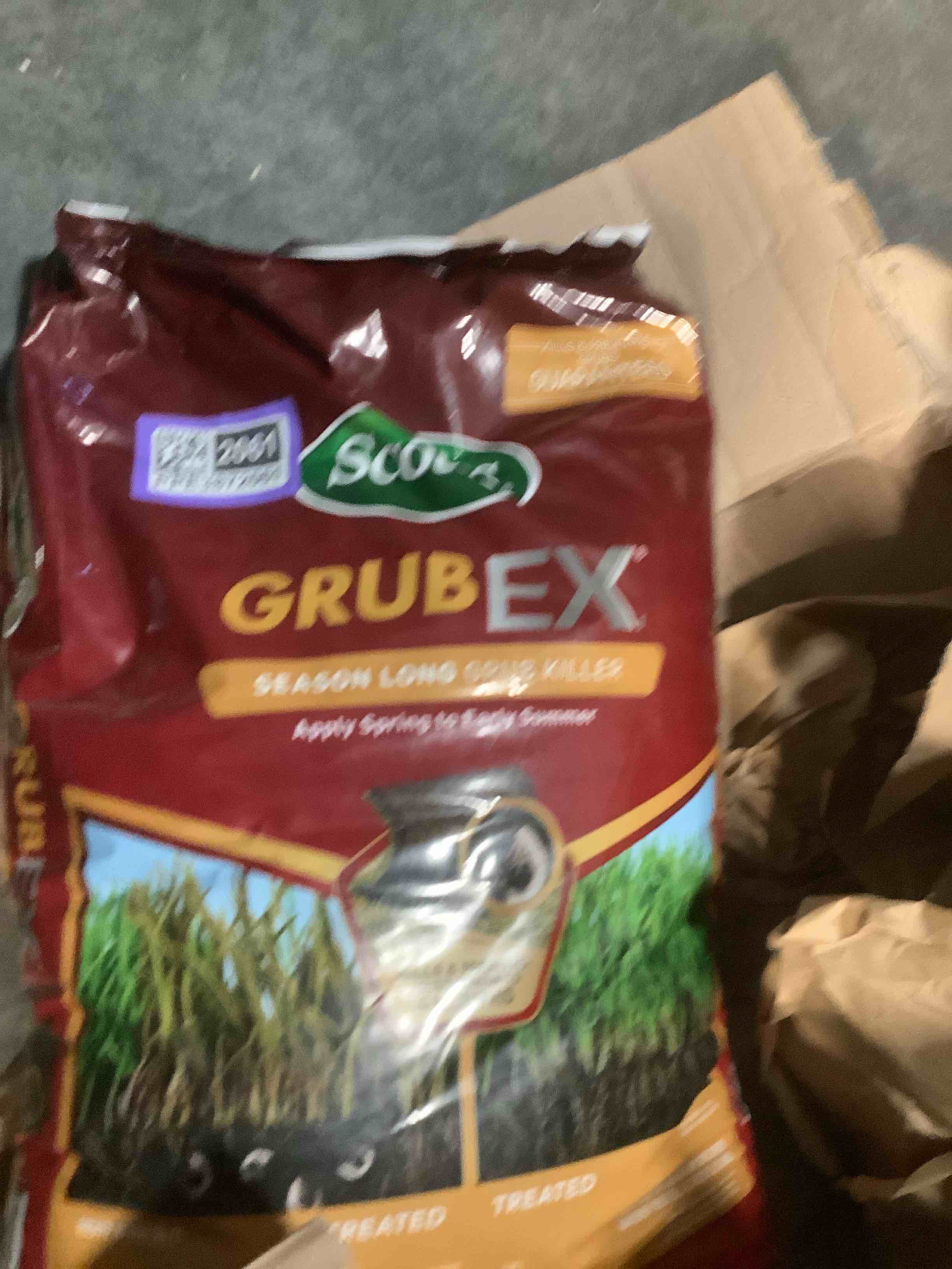 Condition photo showing Good Condition for Scotts GrubEx1 Season Long Grub Killer  10 000 sq. ft.  28.7 lbs.