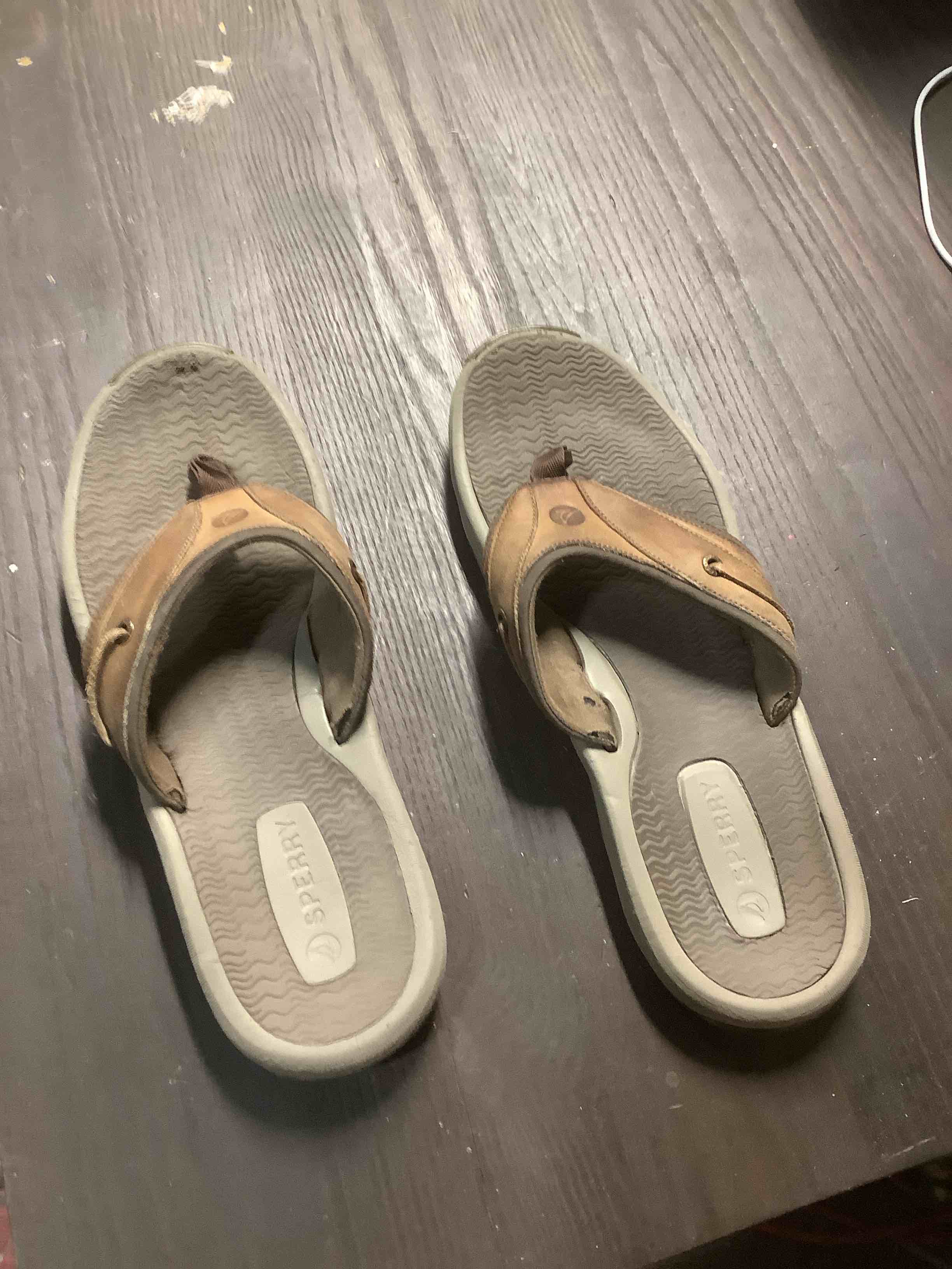 Condition photo showing As Is for Sperry mens Outerbanks