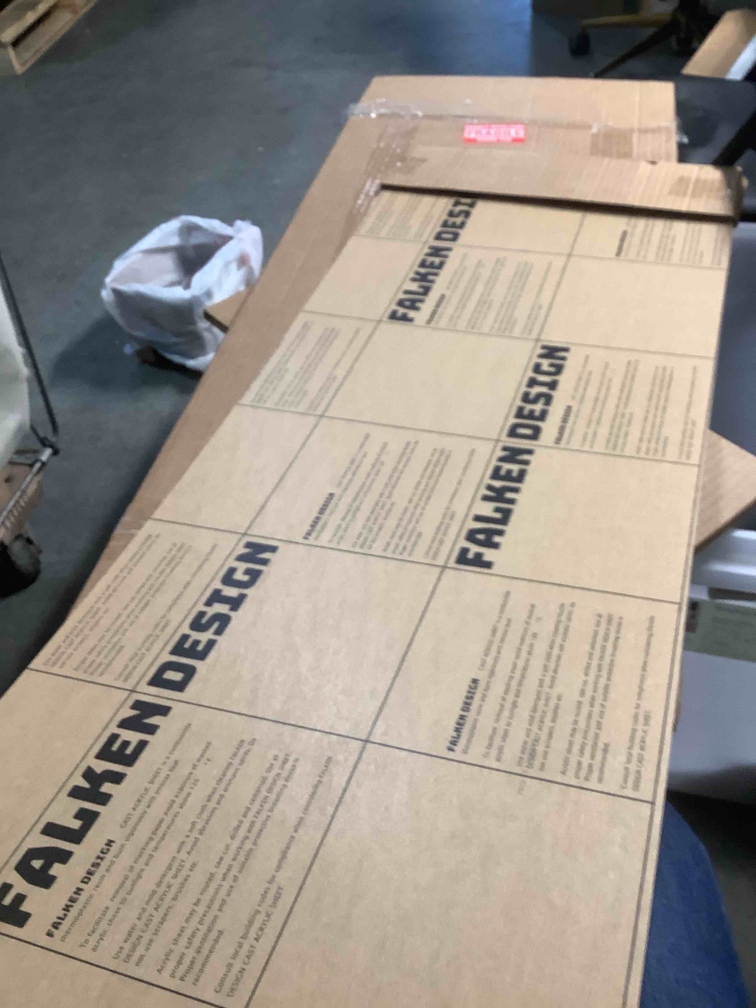 Condition photo showing As Is for SIMILAR PRODUCT 15” x 40” ~ 1 SHEET Falken Design Clear Acrylic Sheet – 15" x 15" x 1/4" Plexiglass Panel for DIY, Crafts, and Displays – Durable, Shatterproof, and UV Resistant