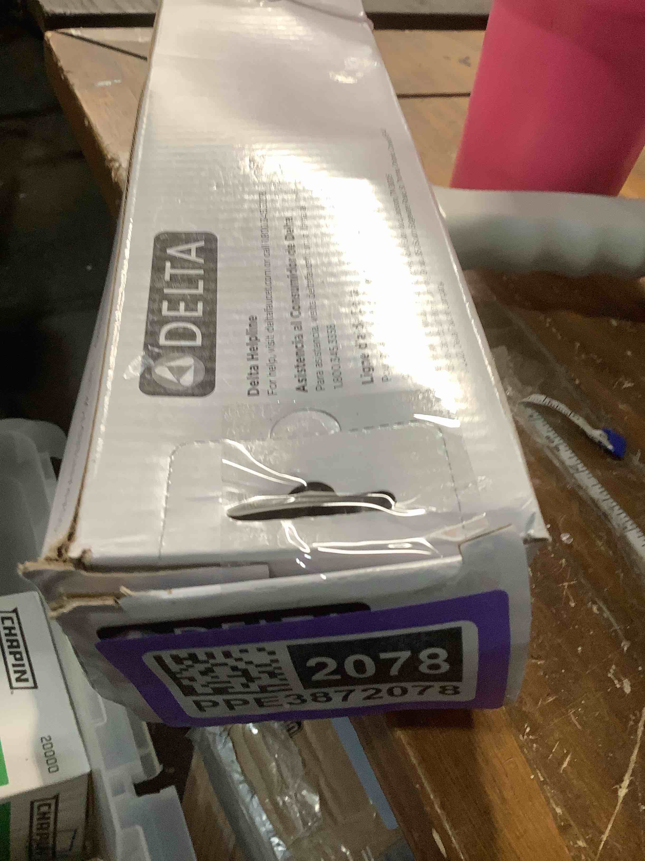 Condition photo showing As Is for DELTA Windemere 24 inch Bar, Oil Rubbed Bronze, Bathroom Accessories, 70024-OB Oil Rubbed Bronze 24 Inch Single