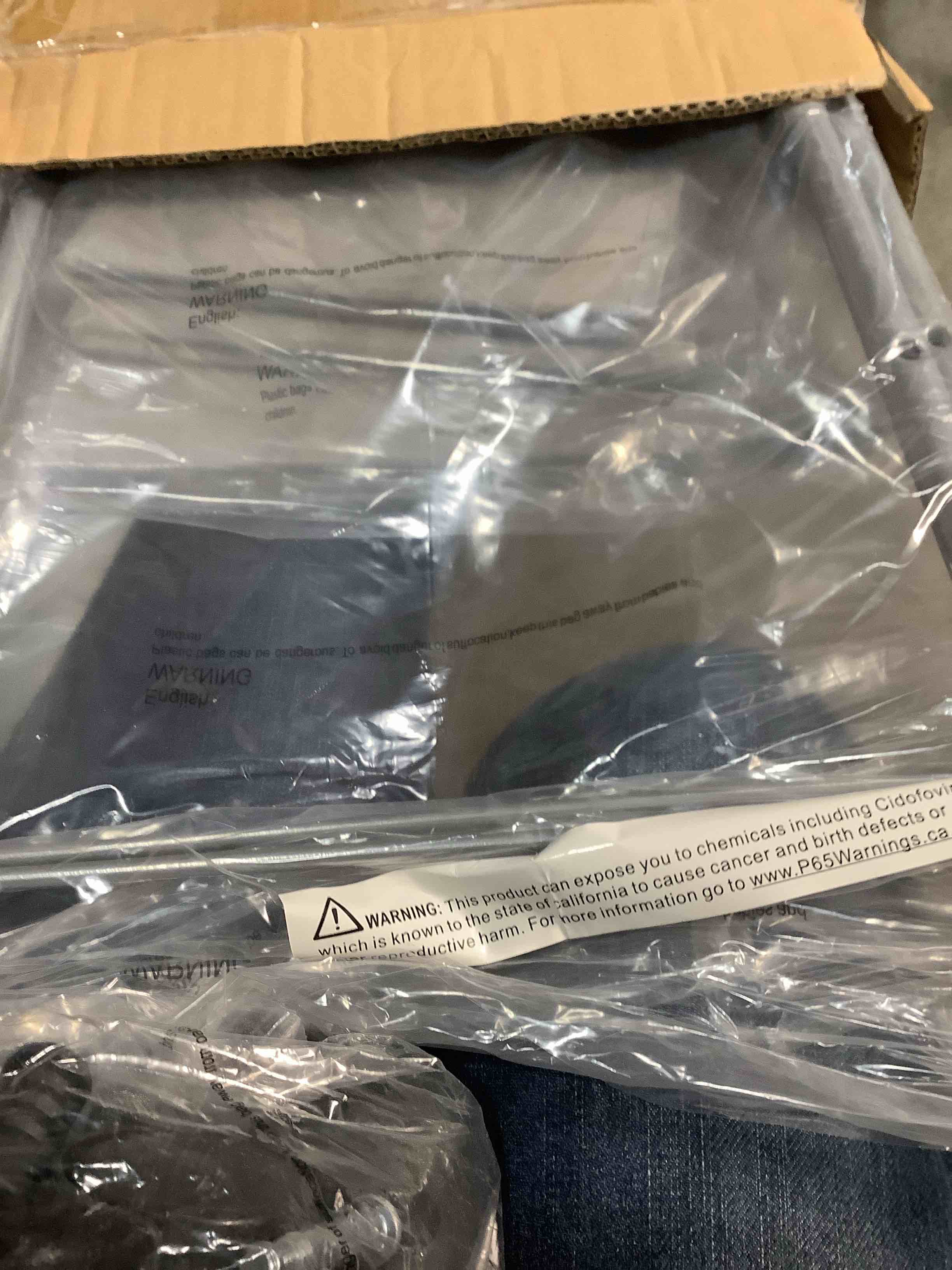 Condition photo showing Good Condition for 4 Drawer Storage Organizer ? Rolling Fabric Bin Storage Cart with Wheels and Metal Frame - For Clothes, Closet, Home, or Office by Lavish Home (Gray)