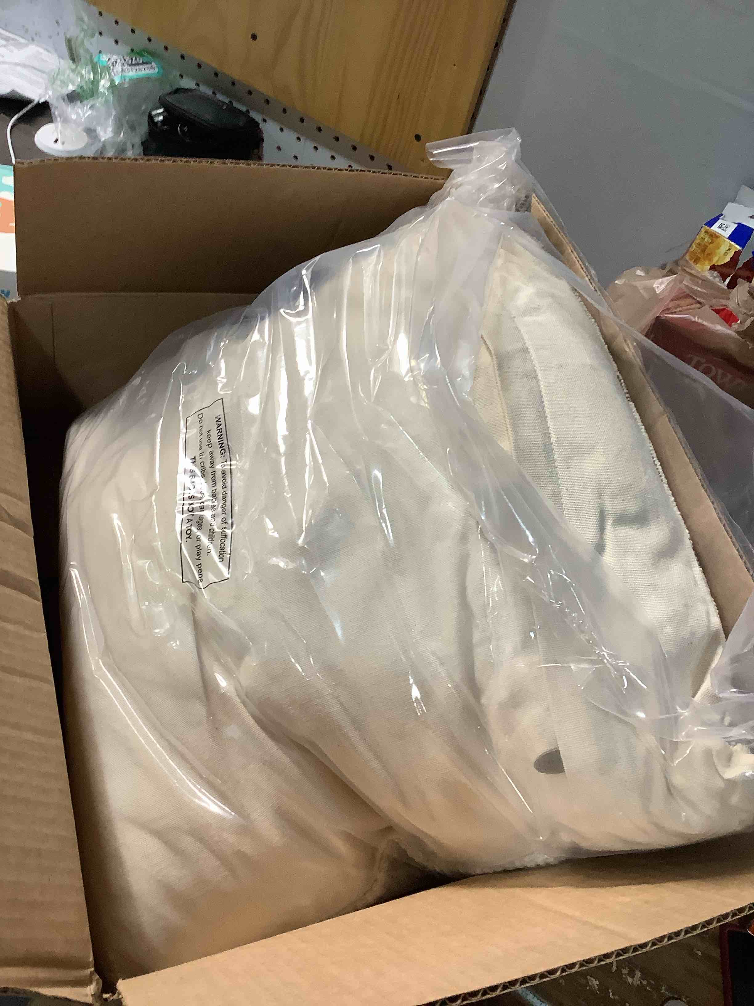 Condition photo showing Good Condition for Loloi II Collection PLL0175 Ivory/Brown 20'' x 20'' Cover w/Poly Pillow Cover w/Poly Ivory / Brown