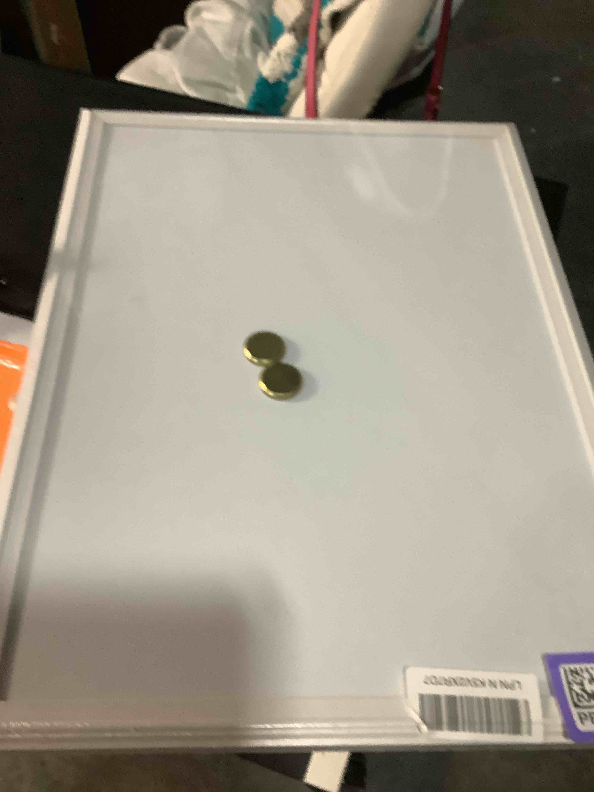 Condition photo showing Good Condition for U Brands Farmhouse Magnetic Dry Erase Board White Board, 24" x 18", White Wood Style Frame, Includes 2 Magnets 24"W x 18"H