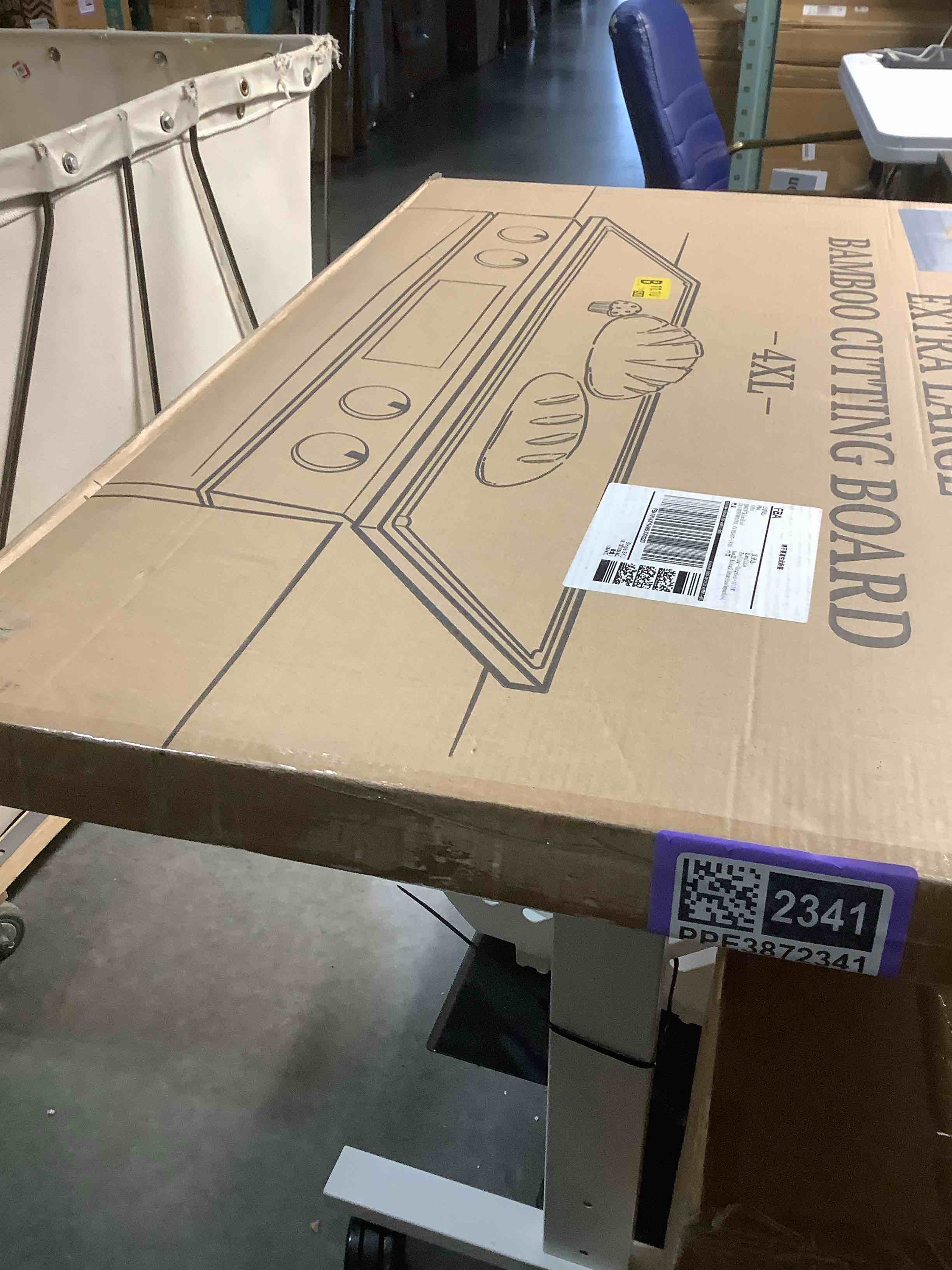 Condition photo showing Good Condition for 30 Inch Extra Large Bamboo Cutting Boards for Kitchen, Wood Cutting Board with Deep Juice Groove and Handle Heavy Duty Chopping board, Oversized Stove Top Cover, Kikcoin, 30" x 20"
