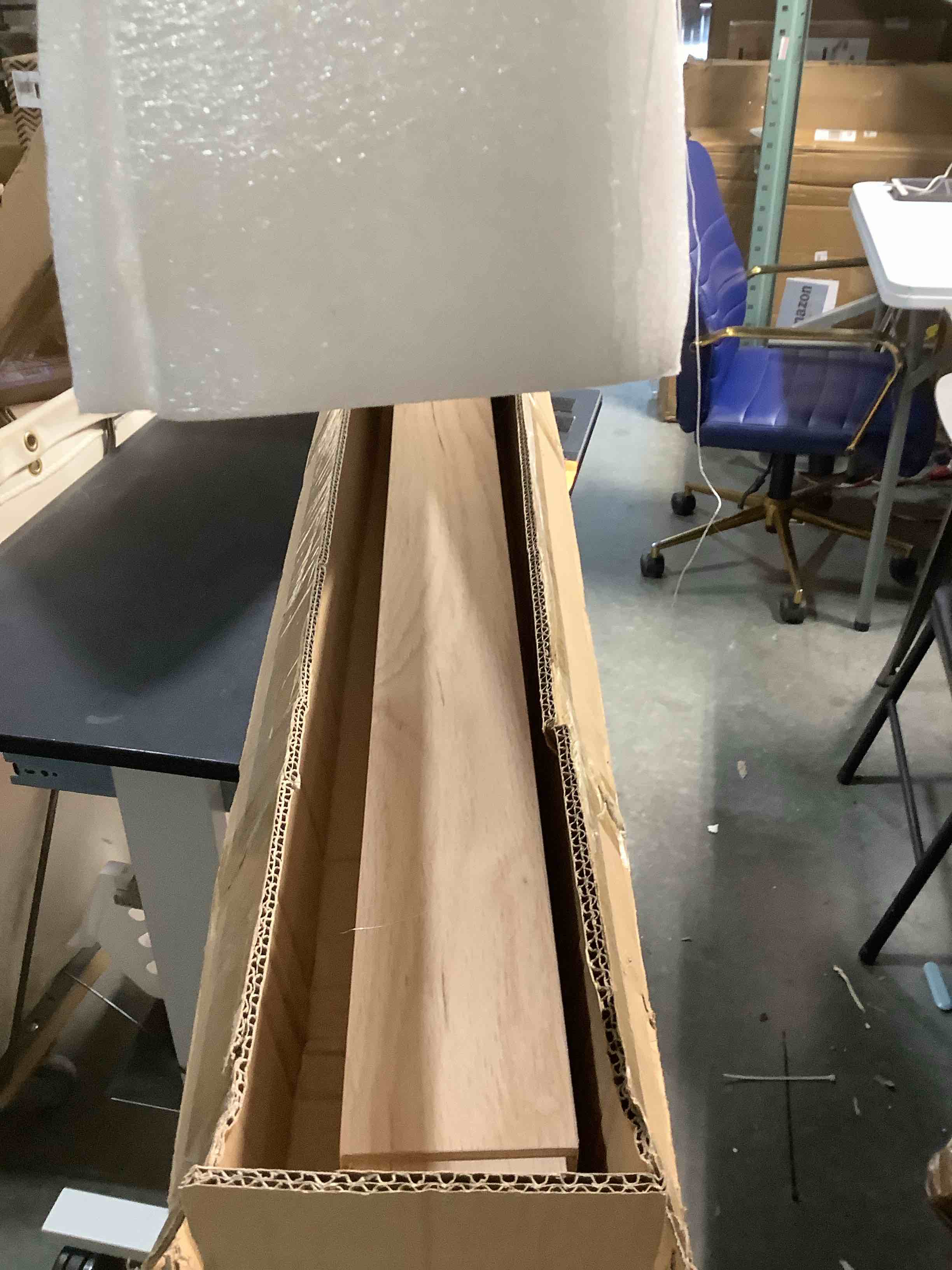 Condition photo showing Good Condition for Tristcily 3.5" x 47" Oak Wood Stair Newel Post with a Single Groove Notched Newel Wood Balusters for Staircase Interior and Outdoor Railing Newels for Stair Handrails(1 Pcs)