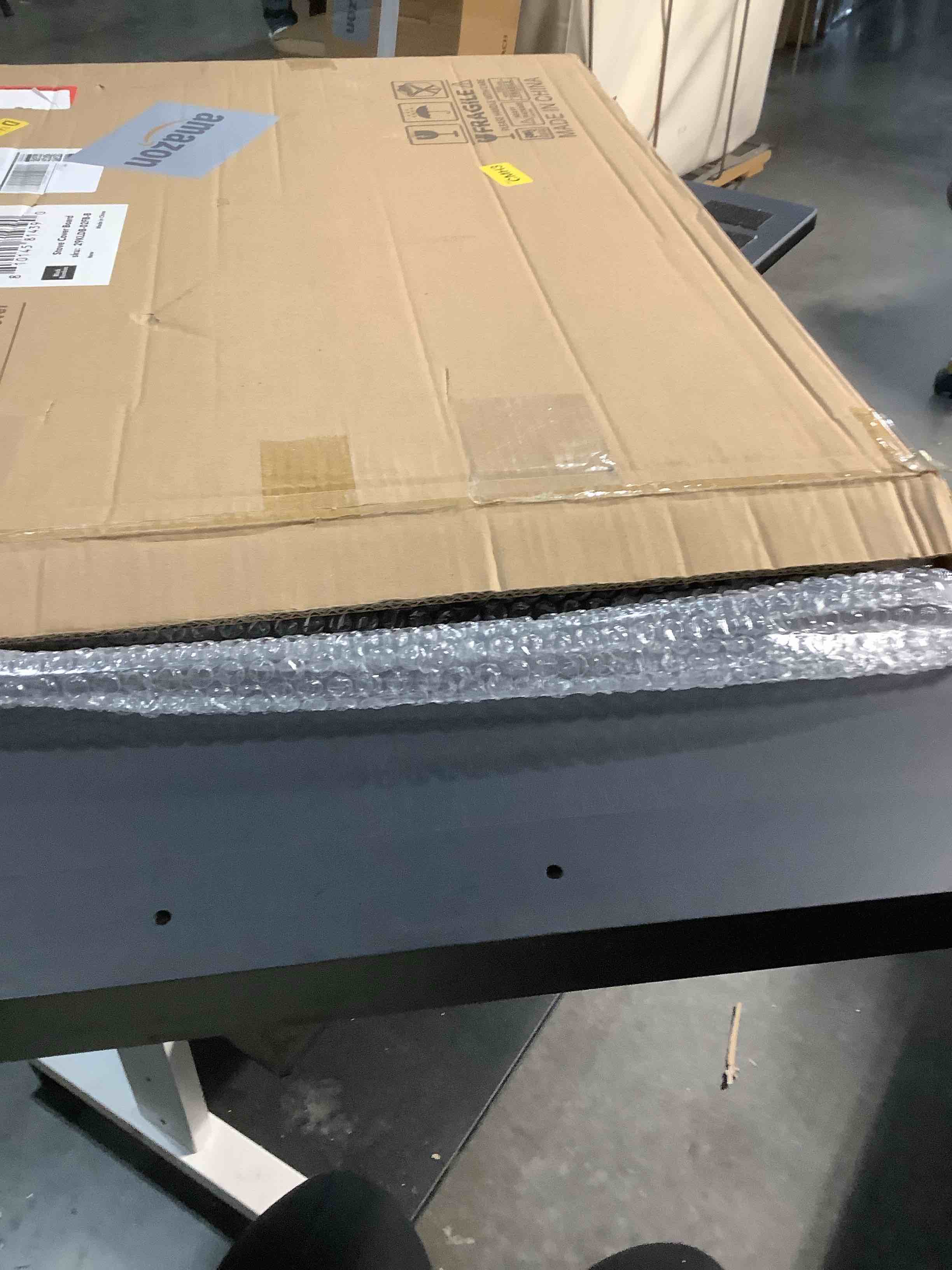 Condition photo showing Good Condition for SpaceAid Noodle Board Stove Kitchen Cover with Handles, Top Covers for Gas Burners and Electric Stove, Oven Decor Accessories Wood Tray for Countertop, Black Bamboo