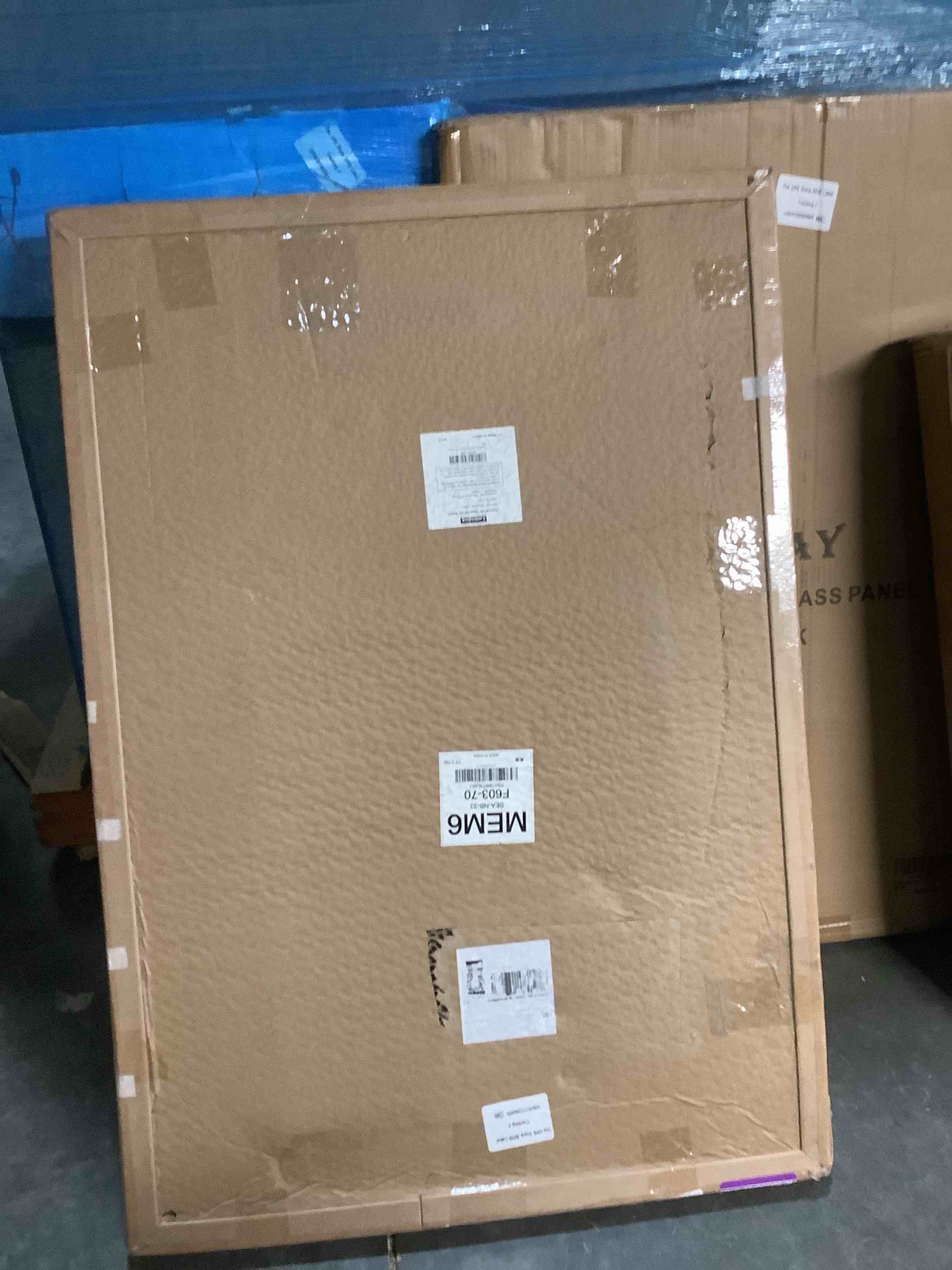 Condition photo showing Good Condition for Glass Magnetic White Board - 36 x24 Inches Frameless Dry Erase Glass Whiteboard for Wall, Writing Board for Office, Classroom, Home and Presentation