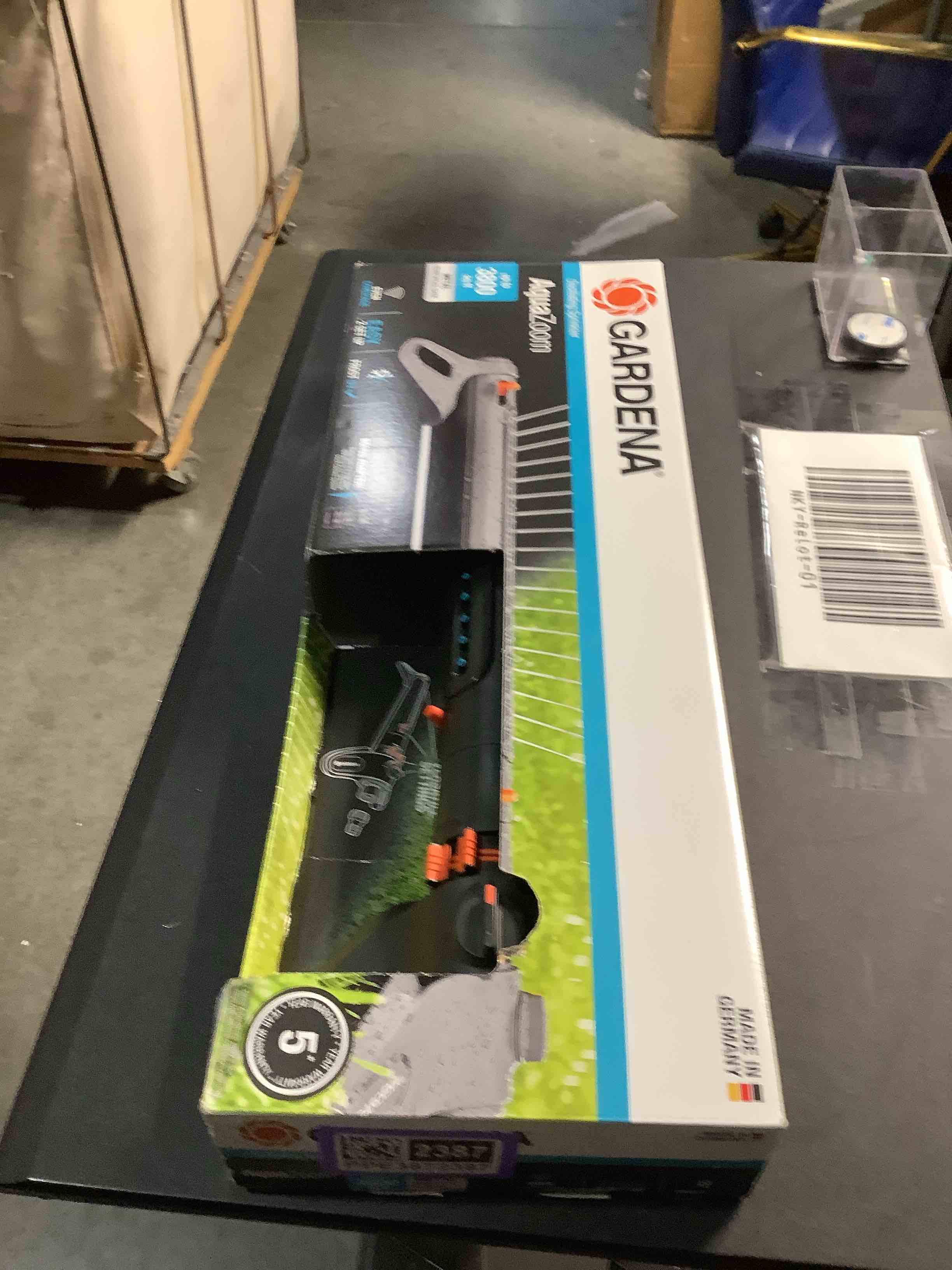 Condition photo showing Good Condition for GARDENA 20570 | Up to 3800 sq ft - AquaZoom Adjustable Oscillating Yard Sprinkler, for Watering Large Area Lawn and Garden. Aquazoom Outdoor oscillating Sprinkler has Wide Heavy Duty Base. 3800² ft Sprinkler
