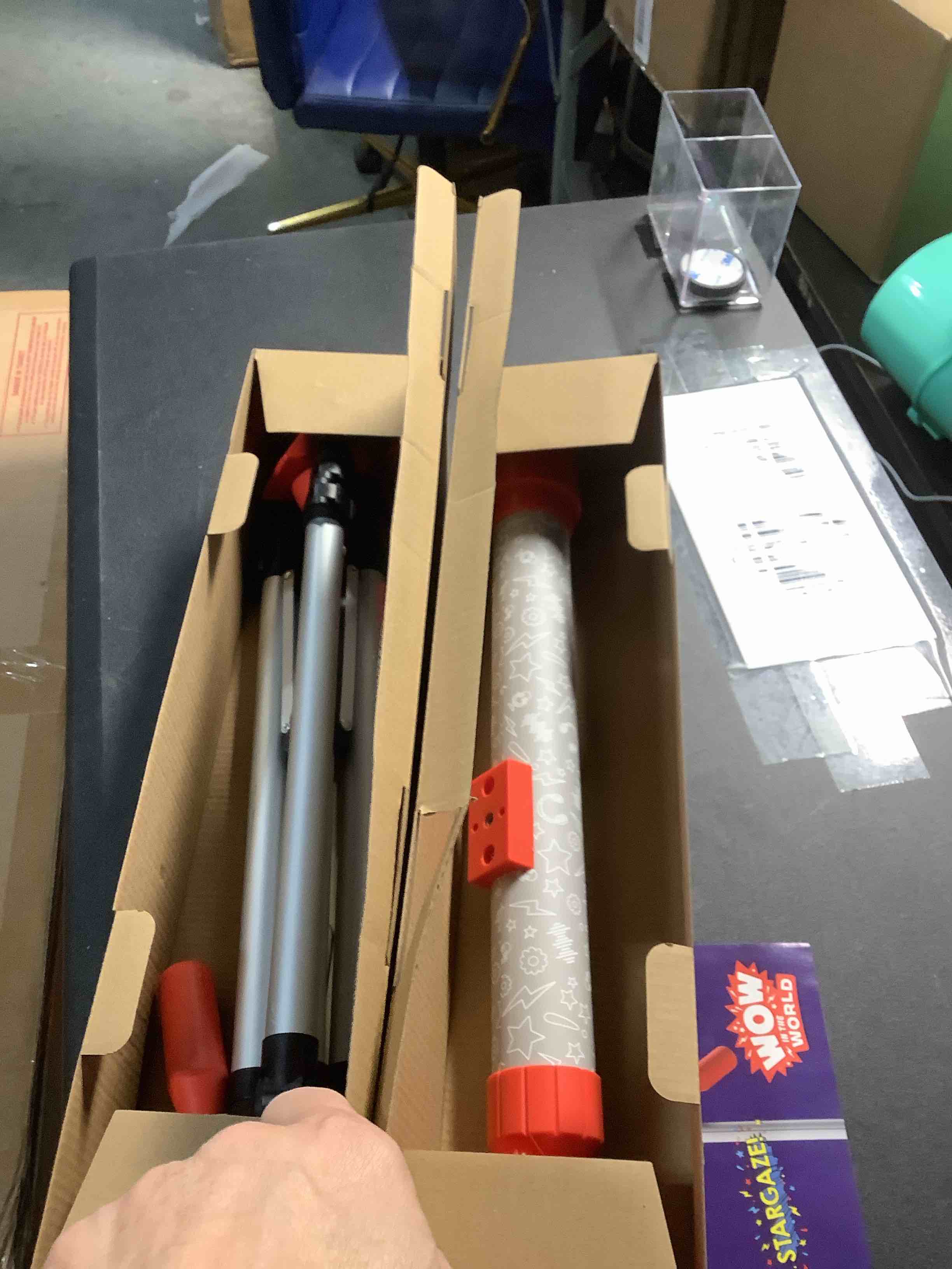 Condition photo showing Good Condition for Wow in The World Kids’ Telescope & Astronomy Kit, 25x & 50x Magnification, Adjustable 48” Tripod, Includes Star Wheel & Companion Audio Content, Intro to Astronomy Gift for Ages 6+ by Thames & Kosmos