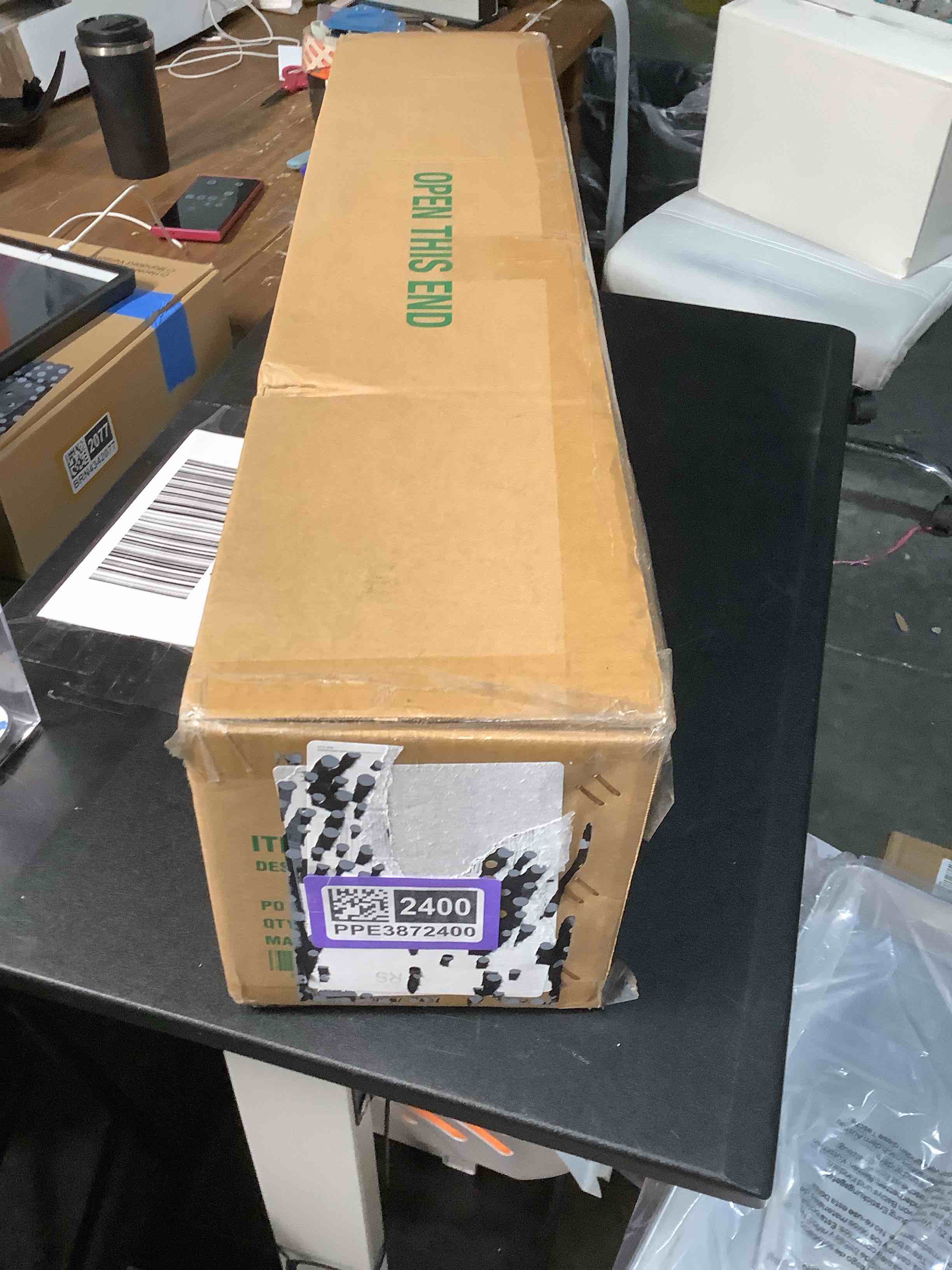 Condition photo showing Good Condition for National Tree 4' Canadian Fir Grande Wrapped Tree with 100 Clear Lights