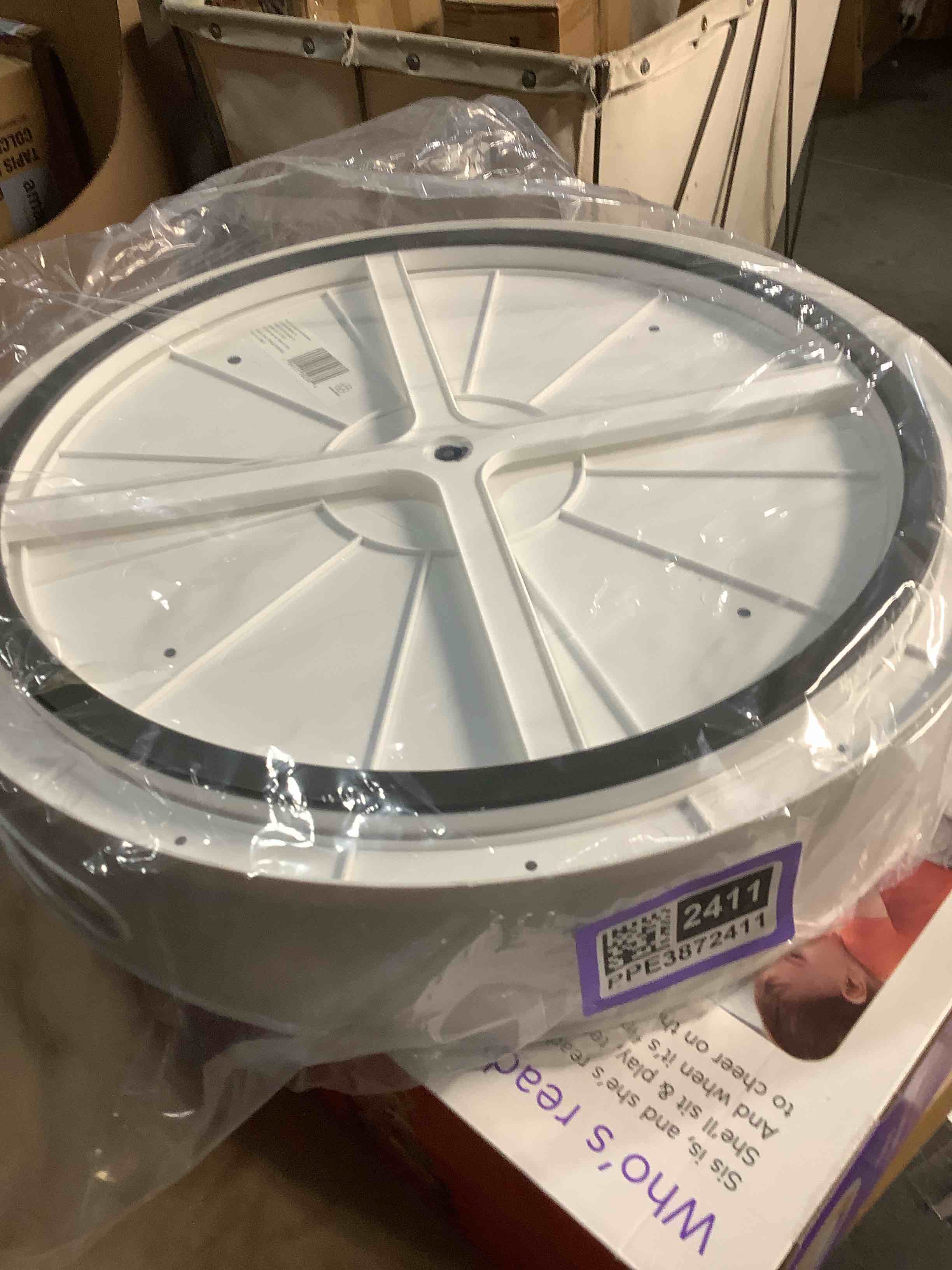 Condition photo showing Good Condition for Copco Under-Sink Pantry and Cabinet Organizer, 18-Inch, Revolving Storage Solution, White and Gray