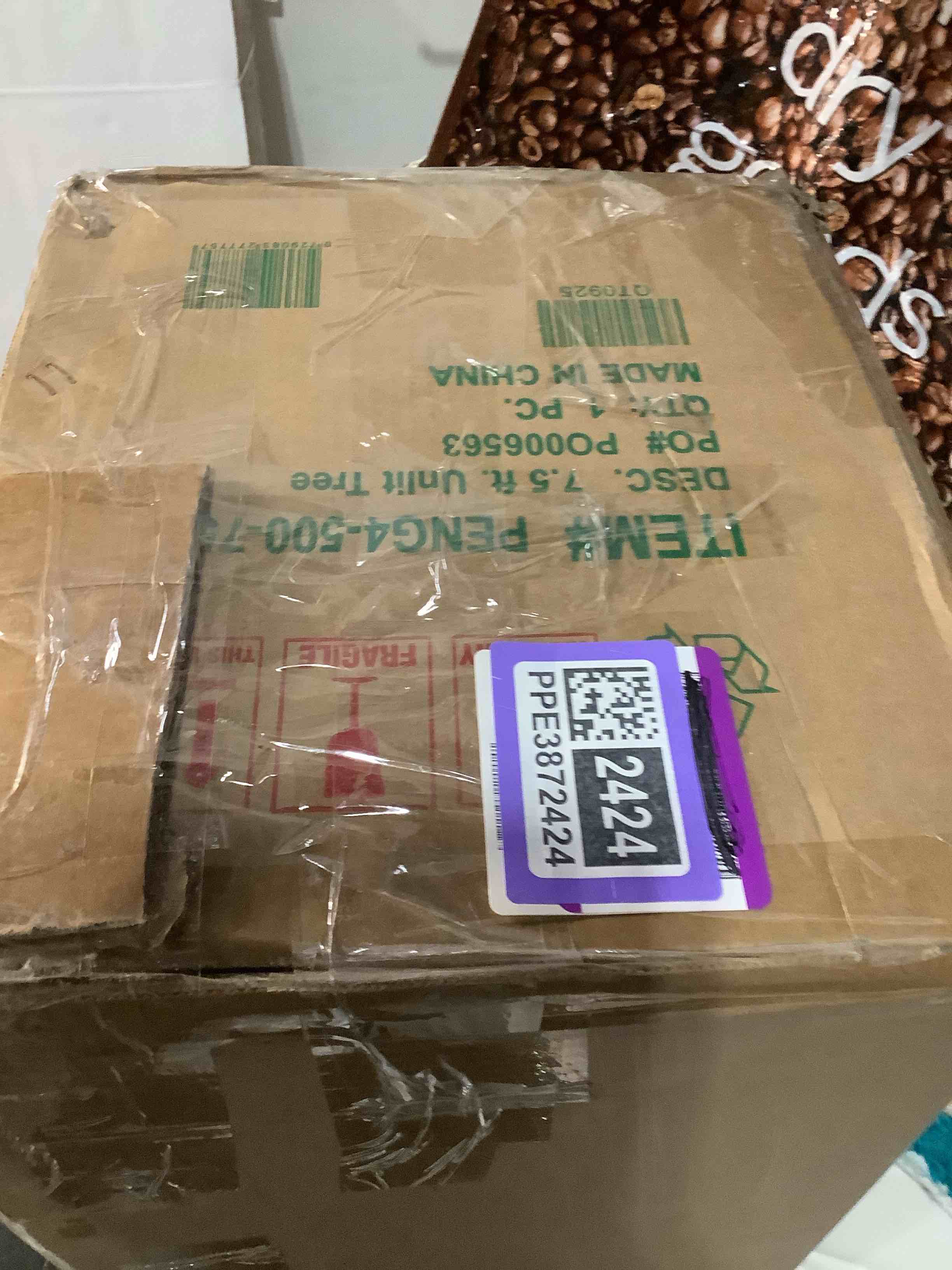 Condition photo showing Good Condition for National Tree Company 7.5 ft Unlit Norwegian Spruce Artificial Christmas Tree, 1,325 Tips, Includes Stand, Green Trees