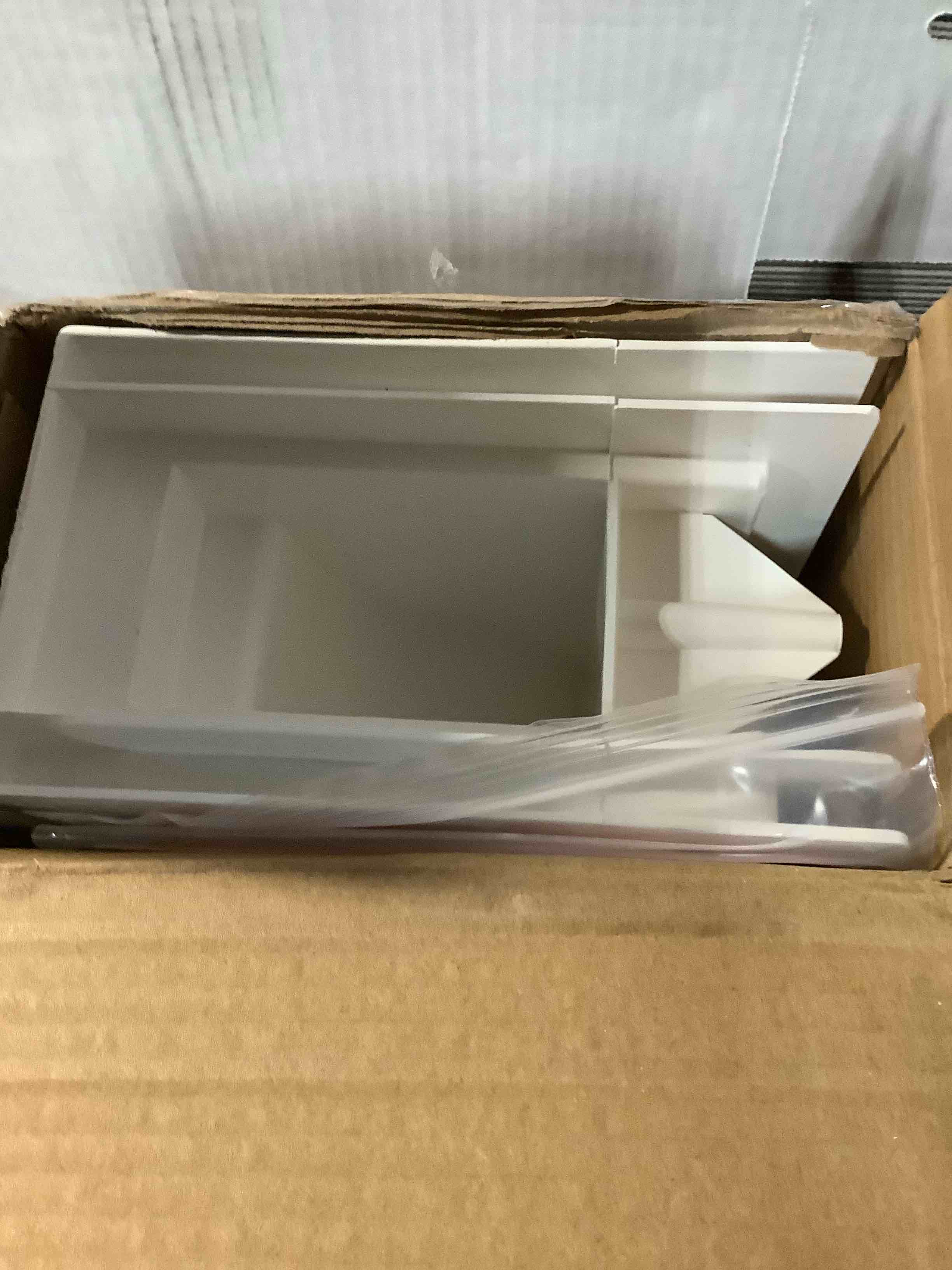 Condition photo showing As Is for ONLY BRACKETSMayne Newport Plus Double Arm Mail Post - White - 8in L x 41.3in W x 56.5in H - Post & Arm Included (5814-W)