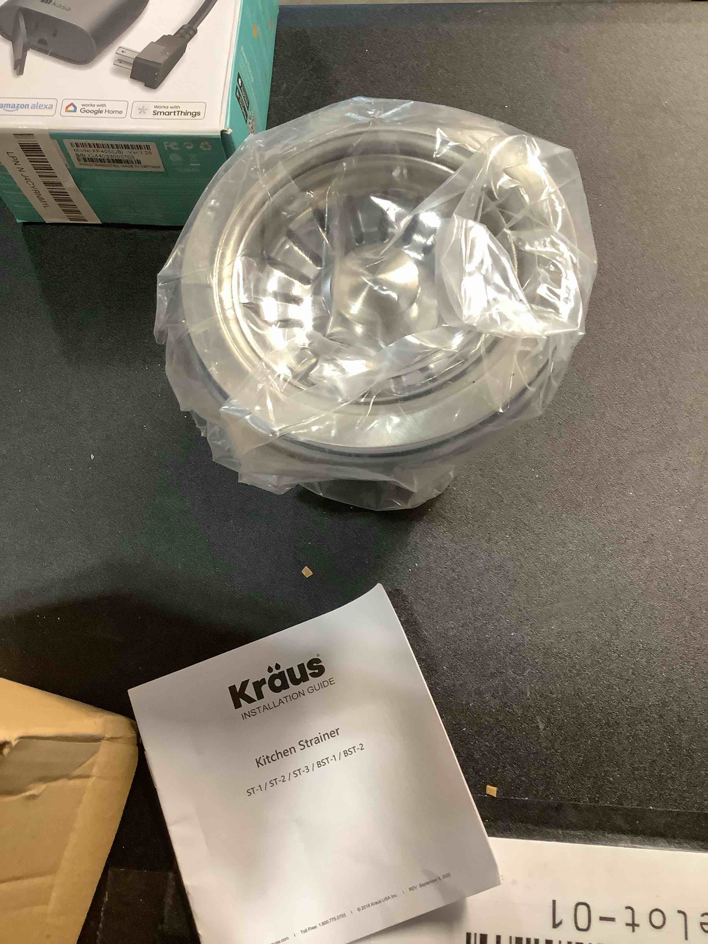 Condition photo showing Good Condition for SIMILAR PRODUCT ST-1.  KRAUS Stainless Steel Basket Strainer, BST-1