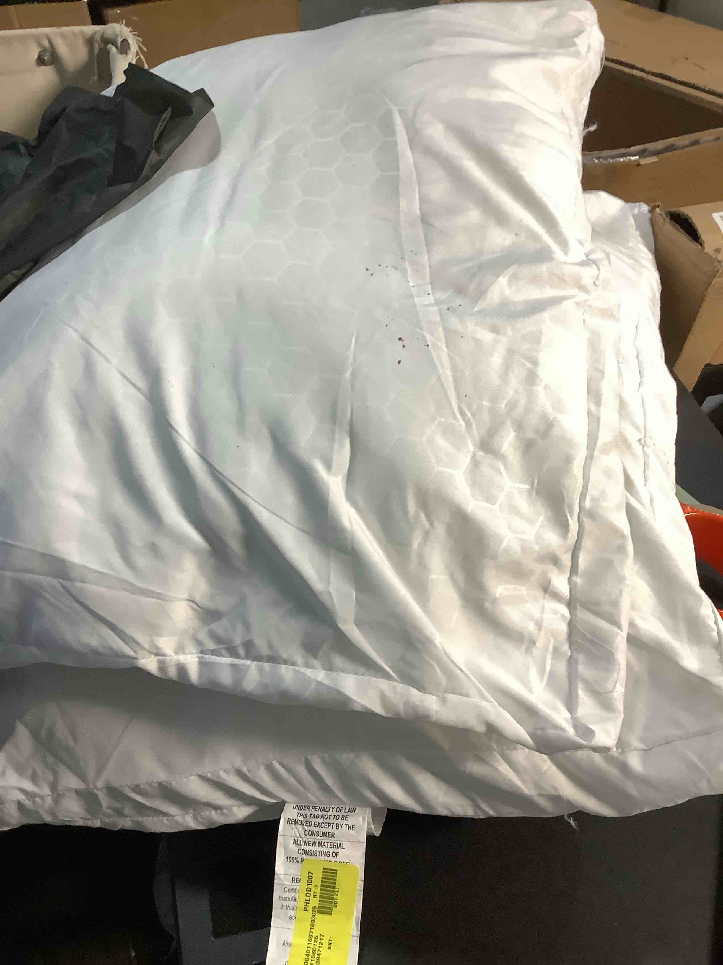 sealy essentials all position bed pillow hexagon pattern 2 pack 