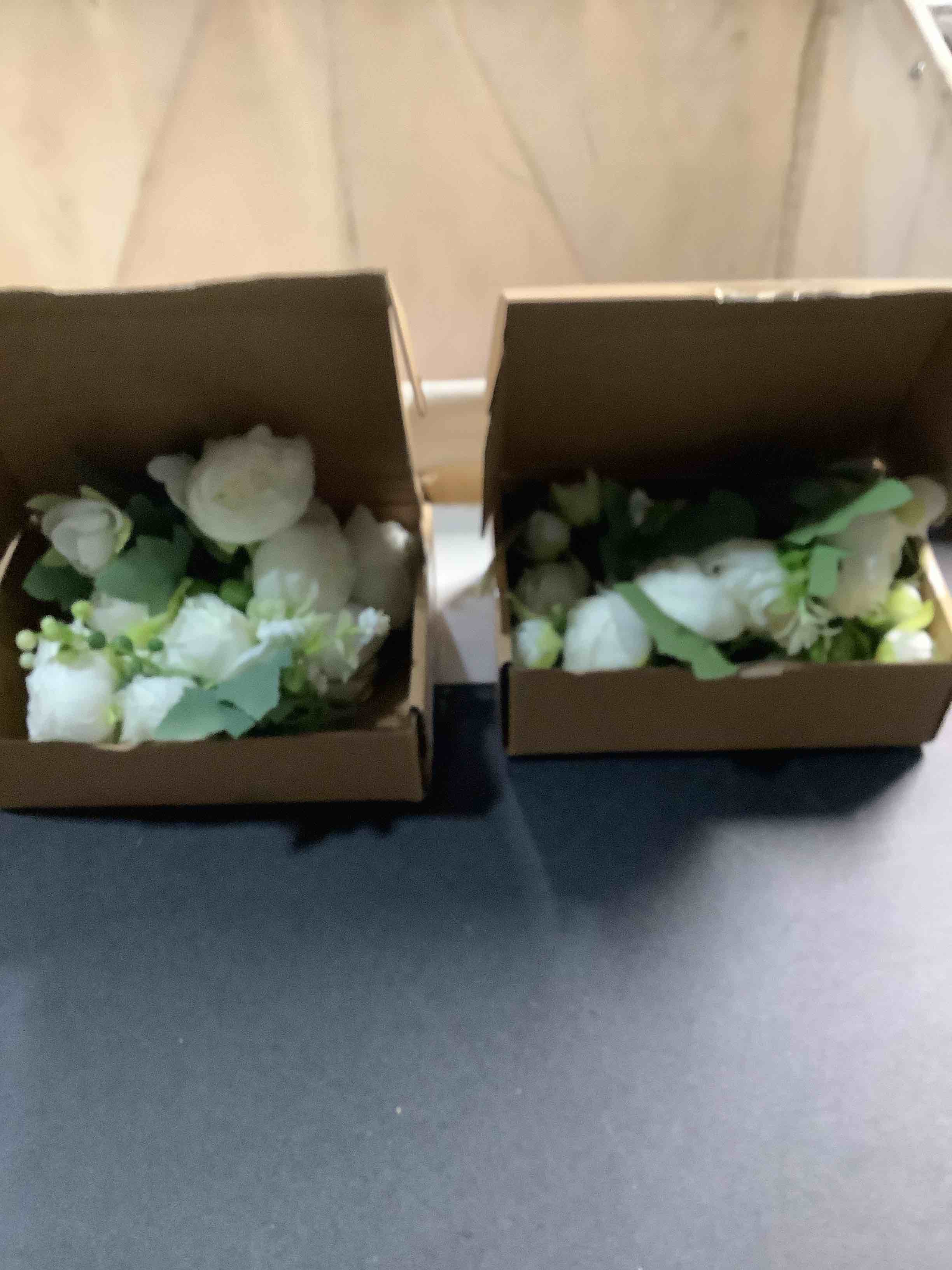 Condition photo showing Good Condition for 2 sets floweroyal 2 bunches peony artificial flowers white flowers silk peonies bouquets for wedding party table centerpieces floral arrangement home kitchen decor white-2pcs