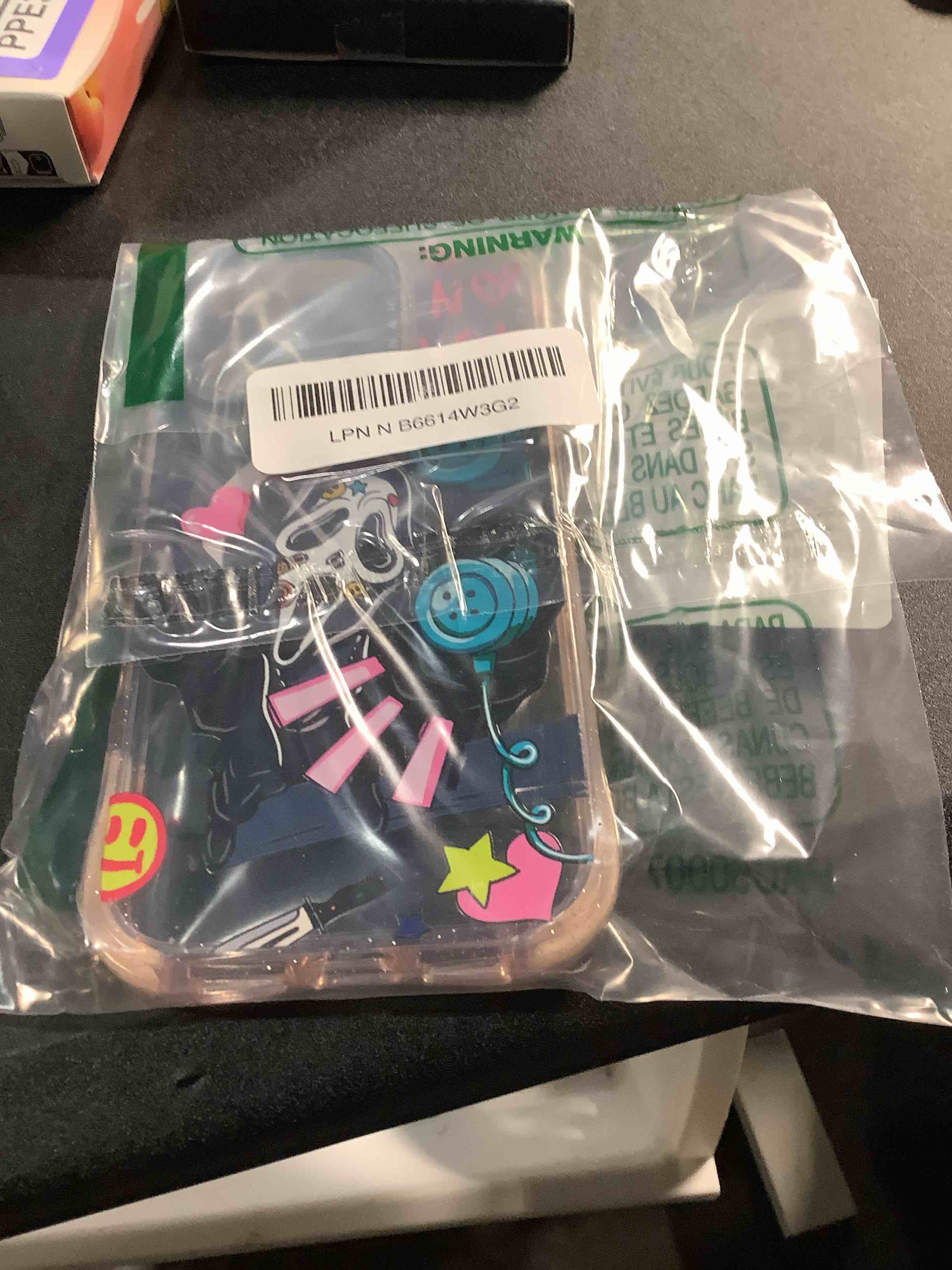 Condition photo showing Good Condition for for iPhone 16 Pro Case Cute - Compatible with Magsafe - Military-Grade 20 ft Drop Protection Shockproof Phone Case - Funny Skeleton Design (6.3") Glitter Pink iPhone 16 Pro Magsafe Case Skeleton