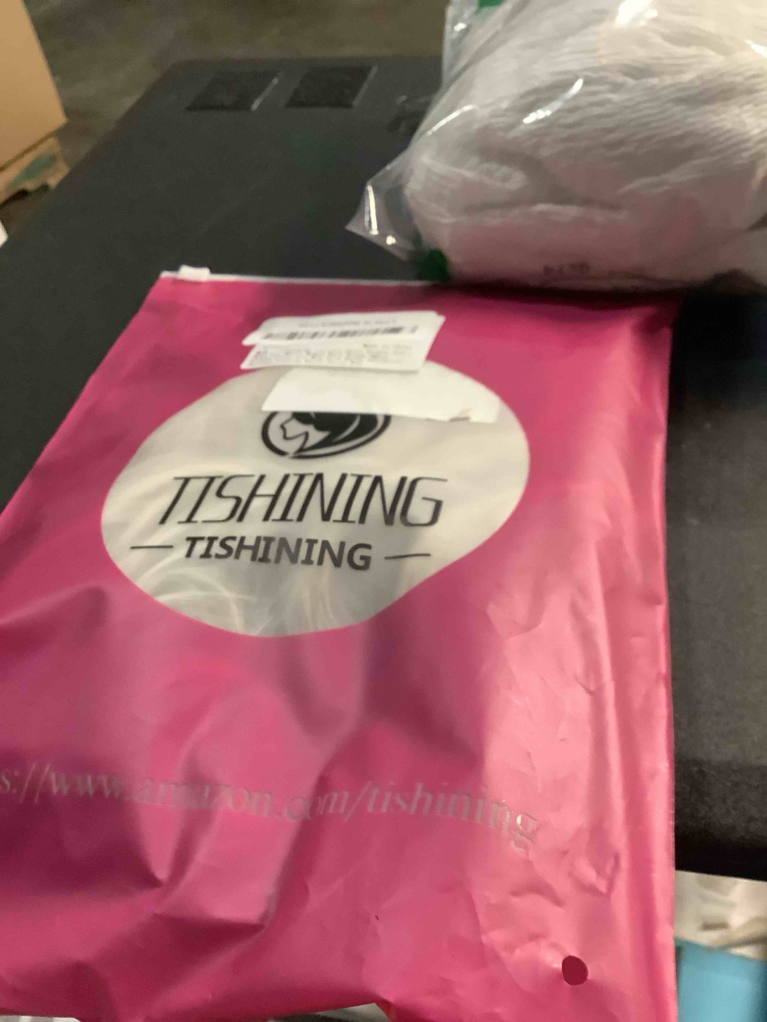 Condition photo showing Good Condition for TISHINING Layered Short Blonde Pixie Wigs for White Women Dark Brown Ombre Blonde Pixie Cut Wig with Bangs Synthetic Natural Looking Daily Party Wig