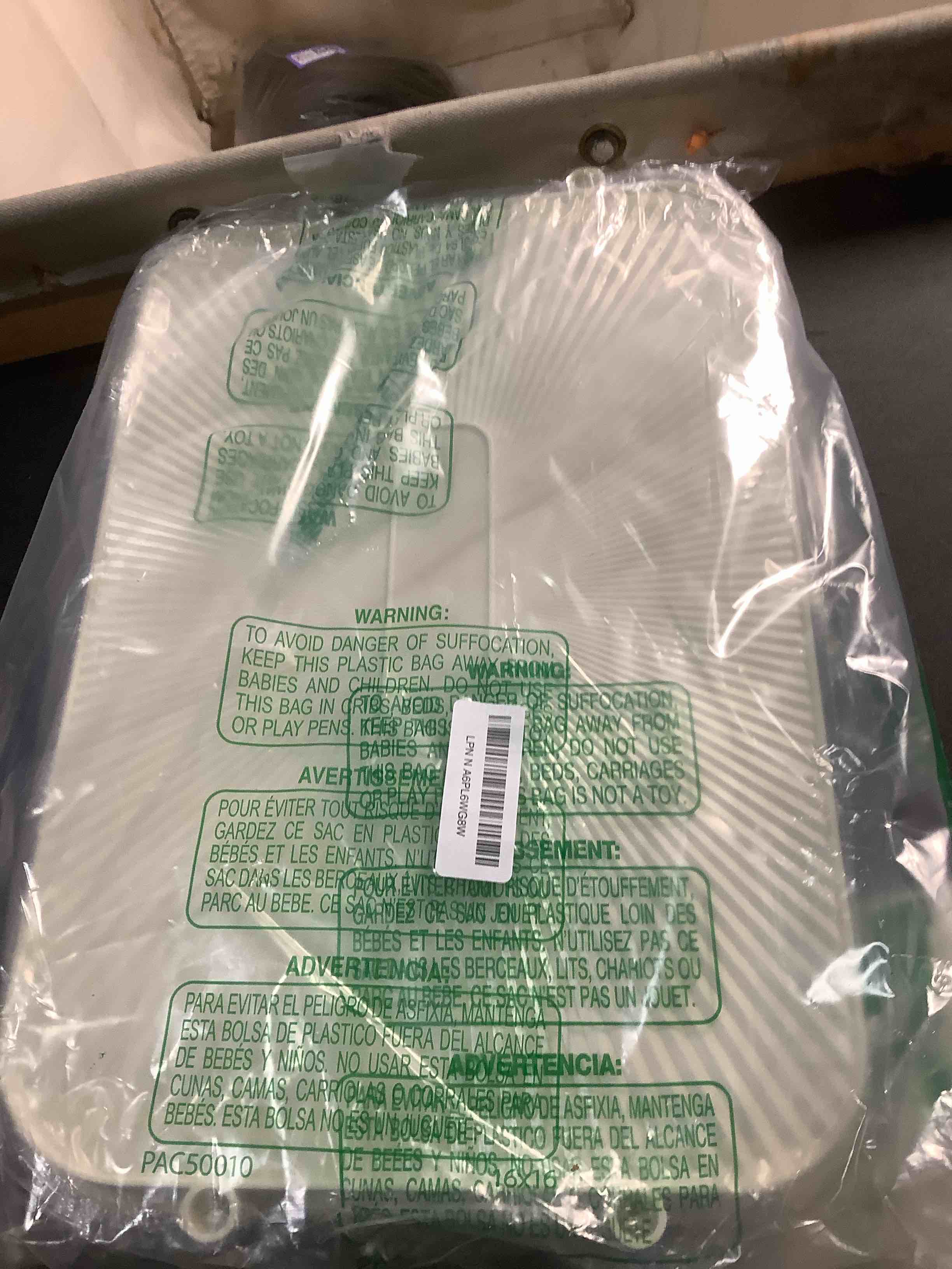 Condition photo showing Good Condition for Serving Tray with Handles Set of 3 Rectangular Large Serving Platters 16.5/14.9/13.2 Inch White Plates for Dinner, Party, Entertaining, Amber 3 Pack - Amber